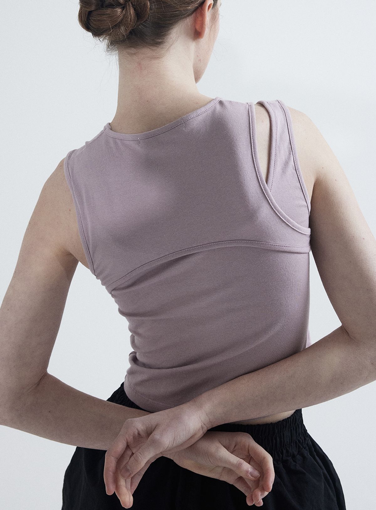 인터레스트(INTEREST) OVERLAP TANK TOP_PINK