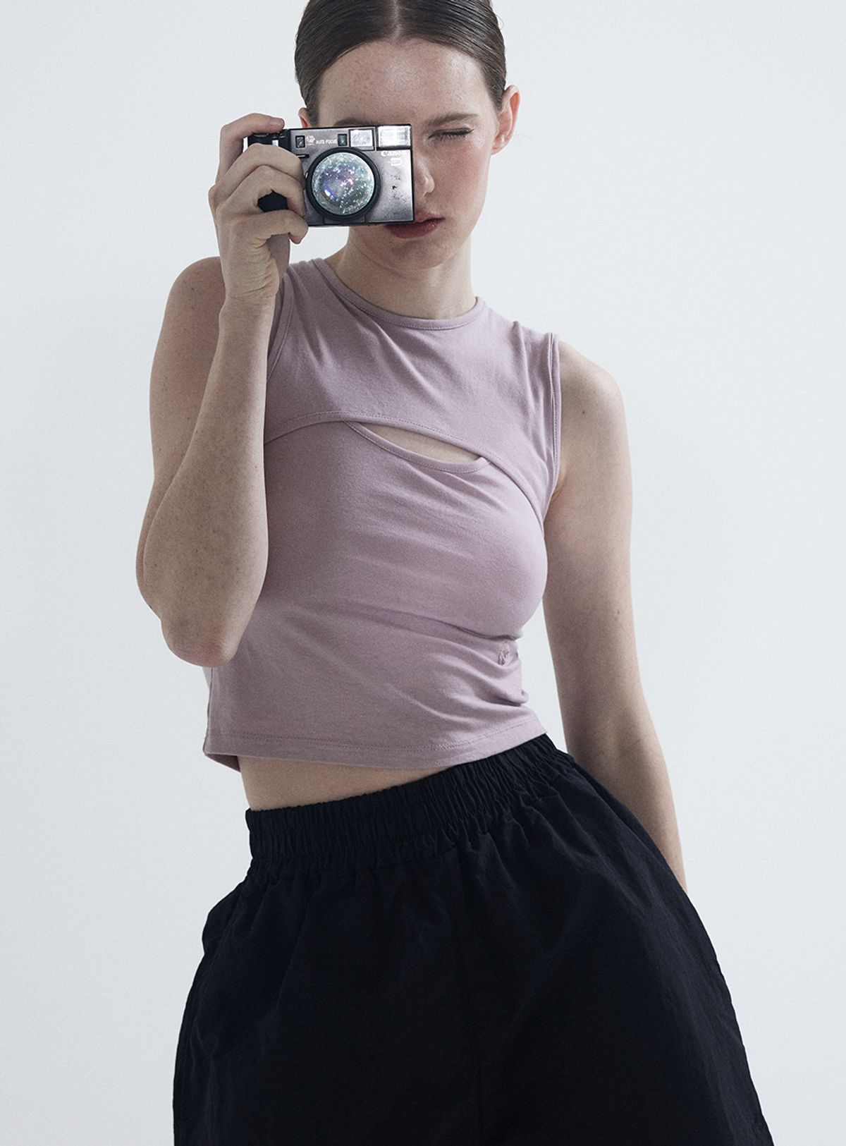 인터레스트(INTEREST) OVERLAP TANK TOP_PINK