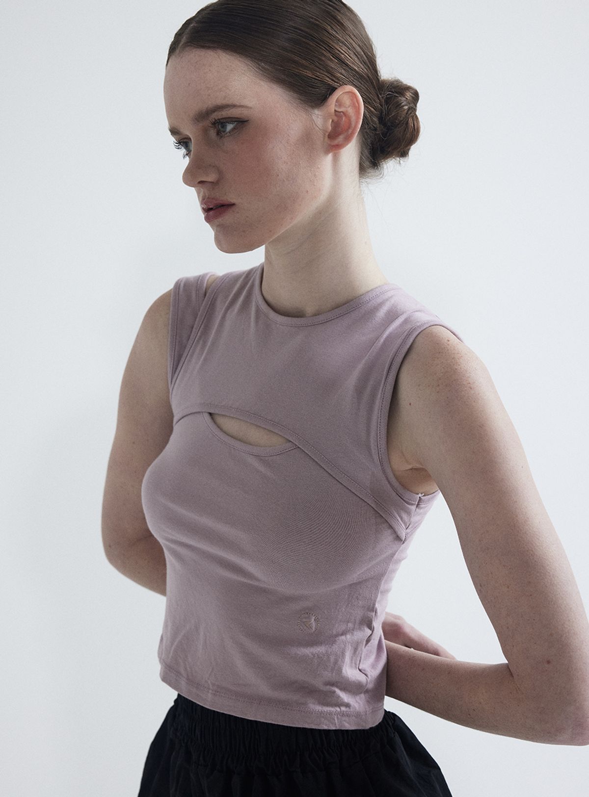 인터레스트(INTEREST) OVERLAP TANK TOP_PINK