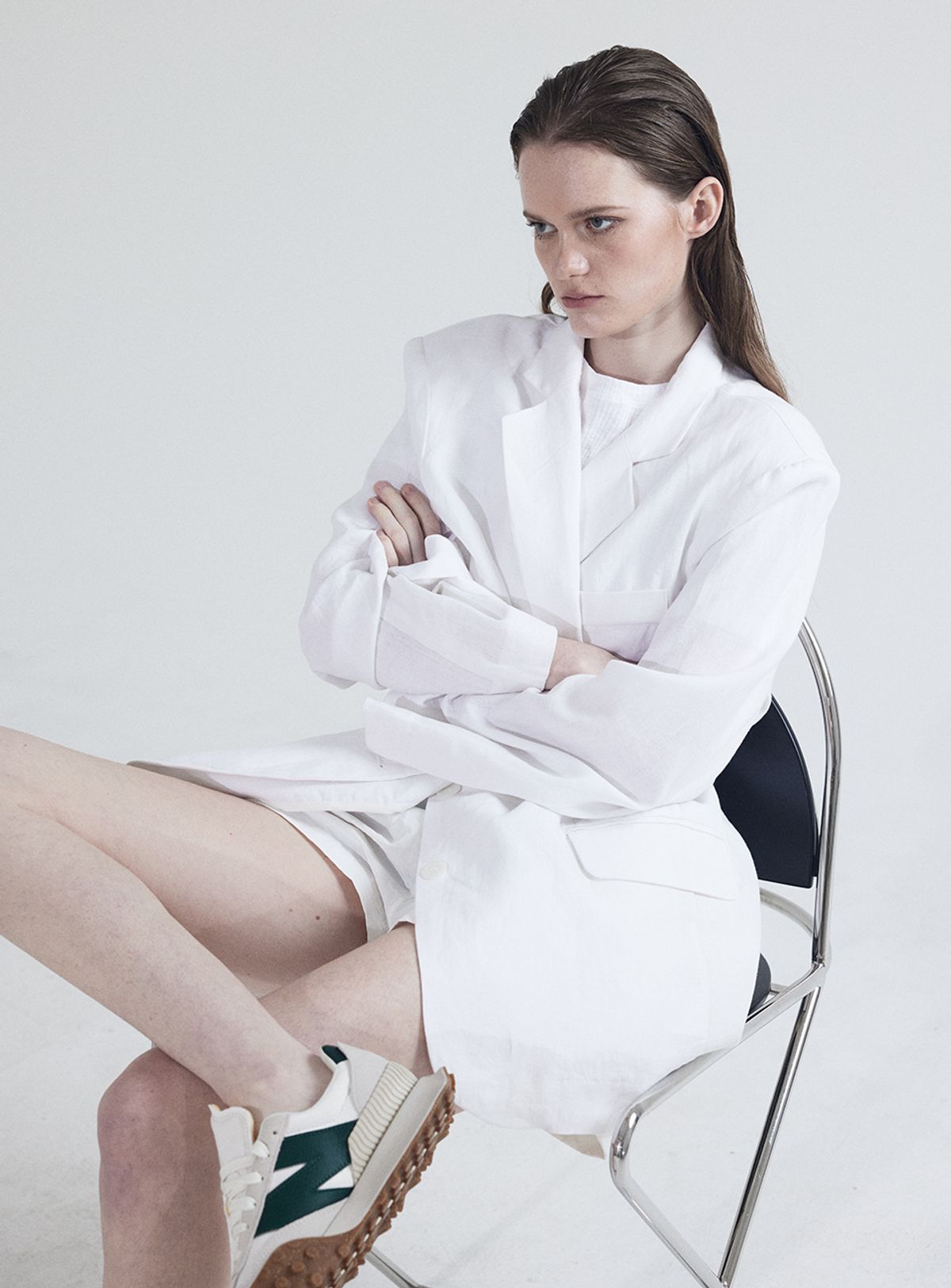 인터레스트(INTEREST) OVERFIT LINEN JAKET _WHITE