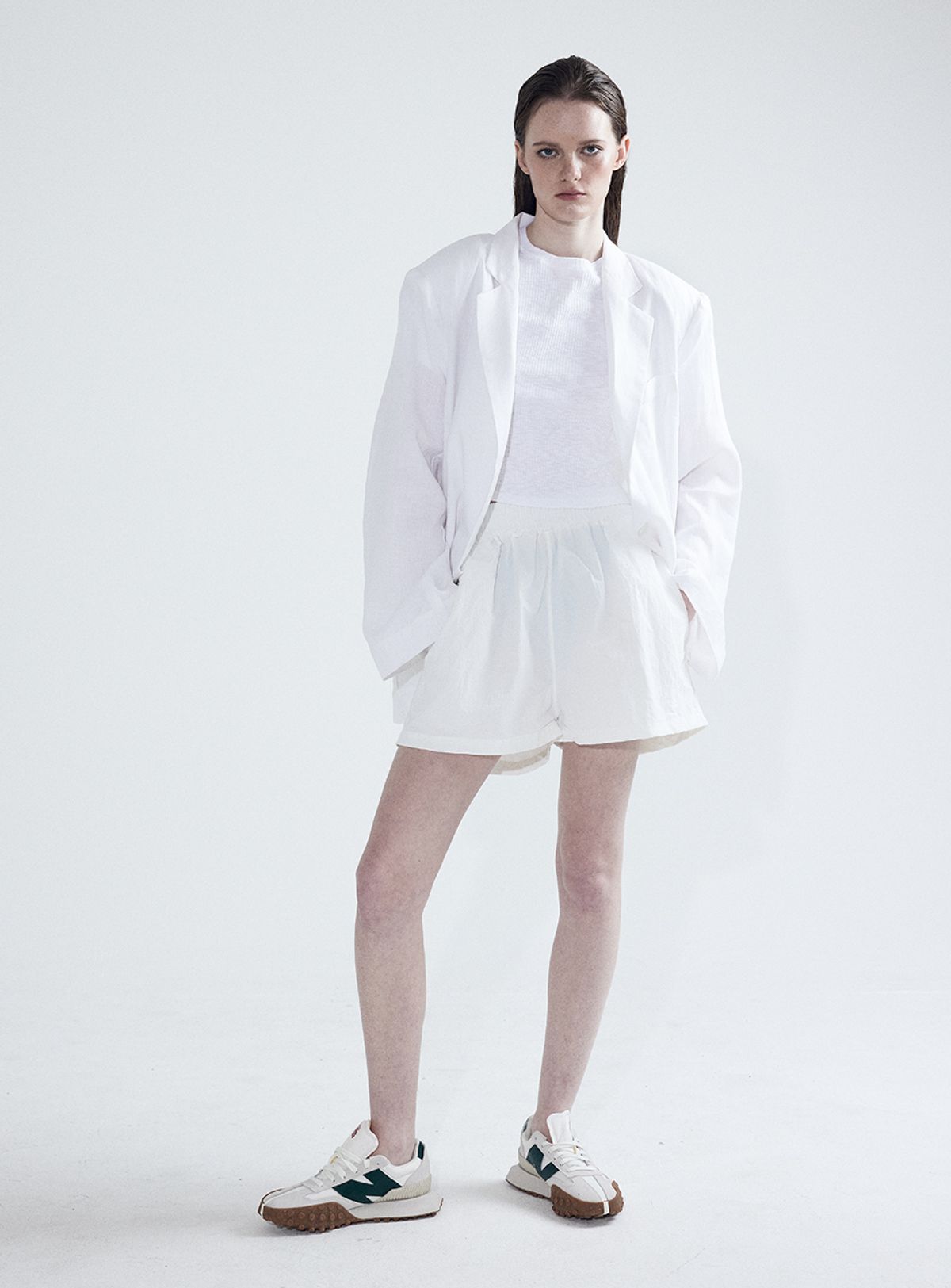 인터레스트(INTEREST) OVERFIT LINEN JAKET _WHITE