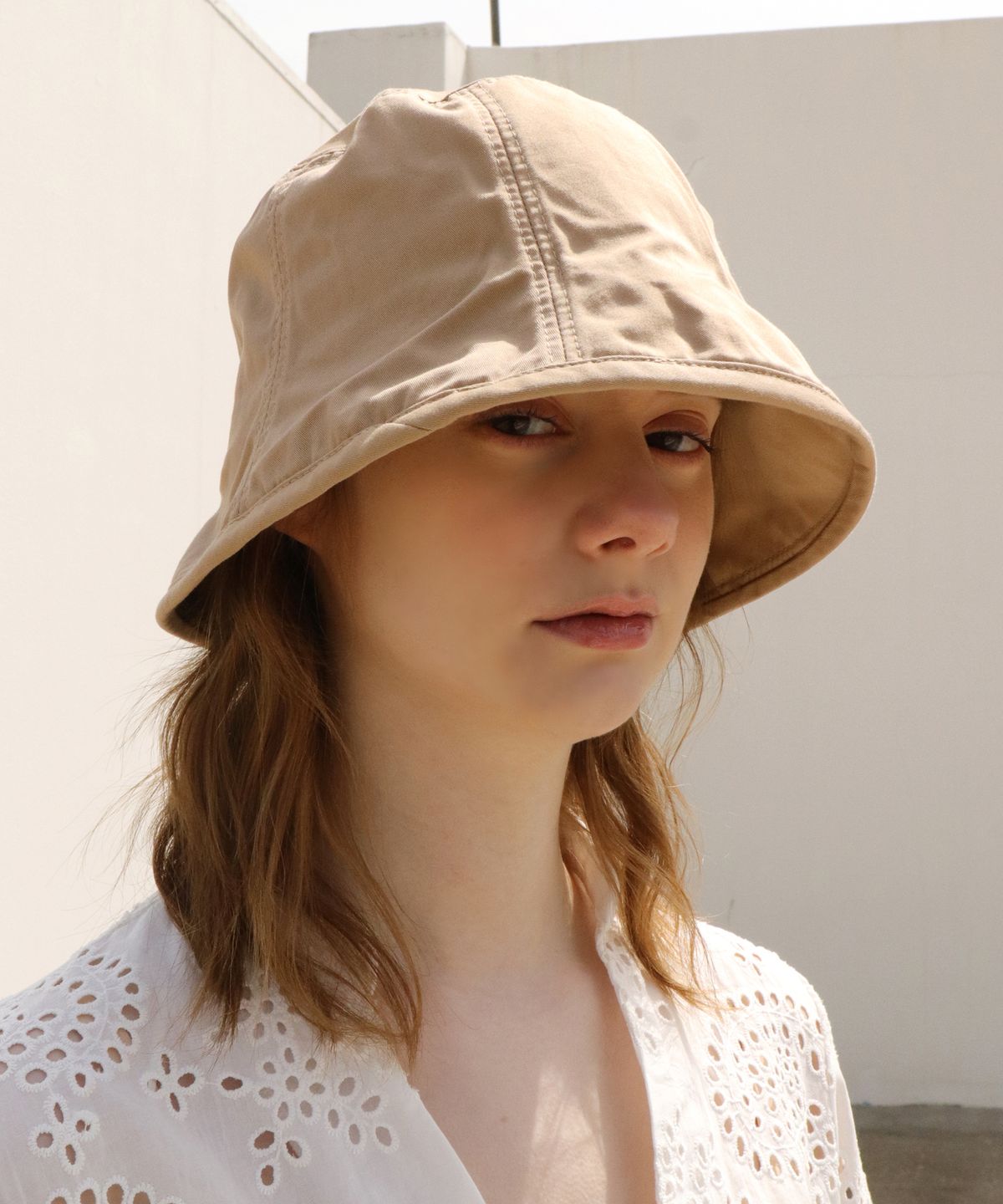 엘케블룸(ELKE BLOEM) DAISY COTTON BROWN BUCKET HAT