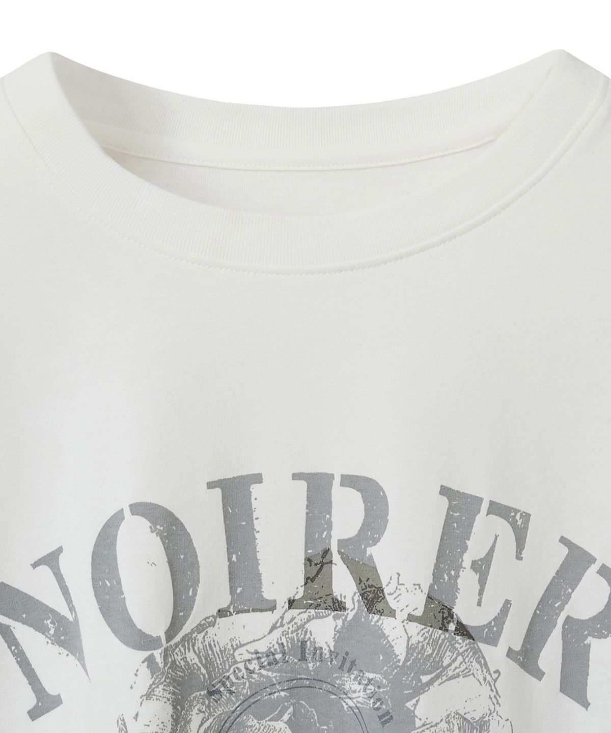 노이어(NOIRER) 아카이브 프린트 티셔츠 (화이트)