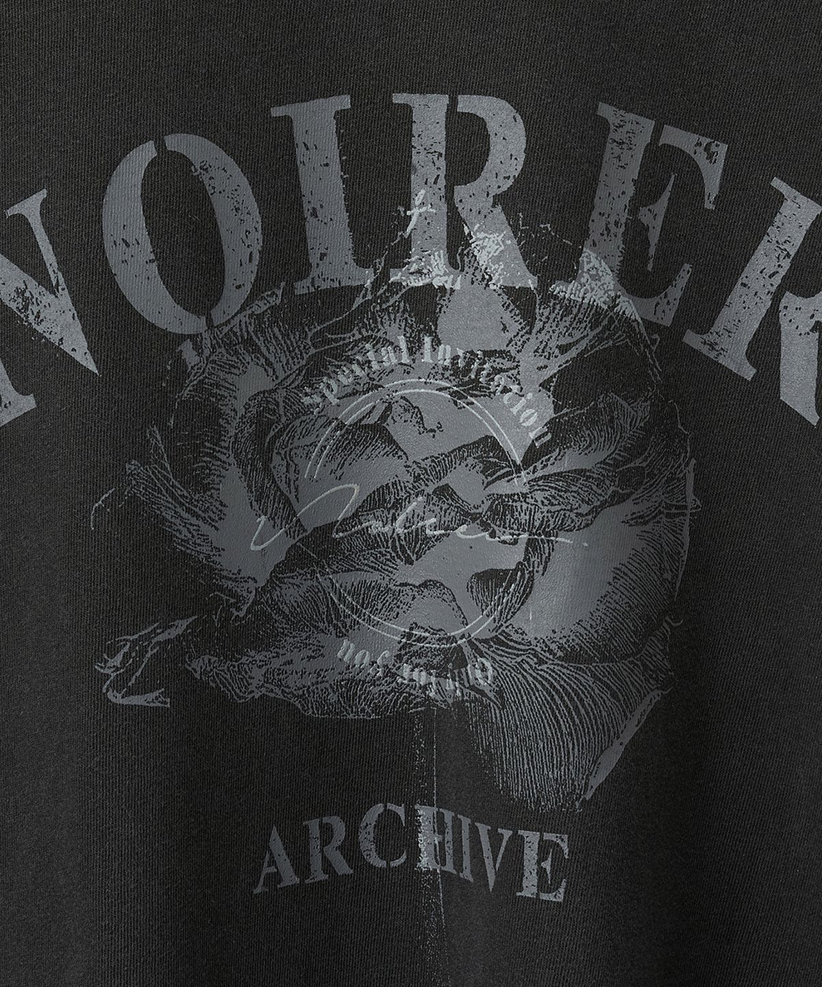 노이어(NOIRER) 아카이브 프린트 티셔츠 (그레이)