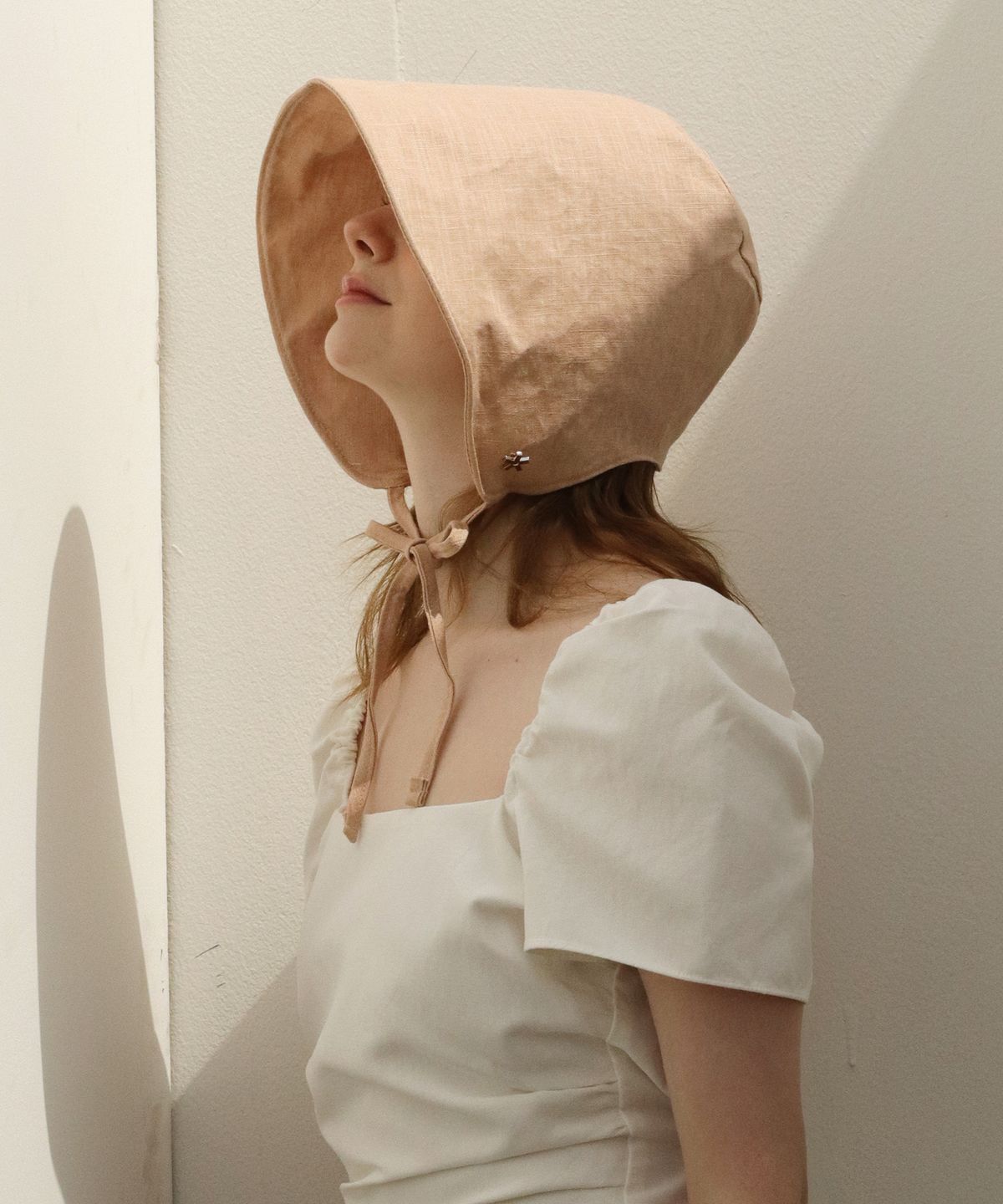 엘케블룸(ELKE BLOEM) BLOSSOM LINEN PASTEL PINK BONNET HAT