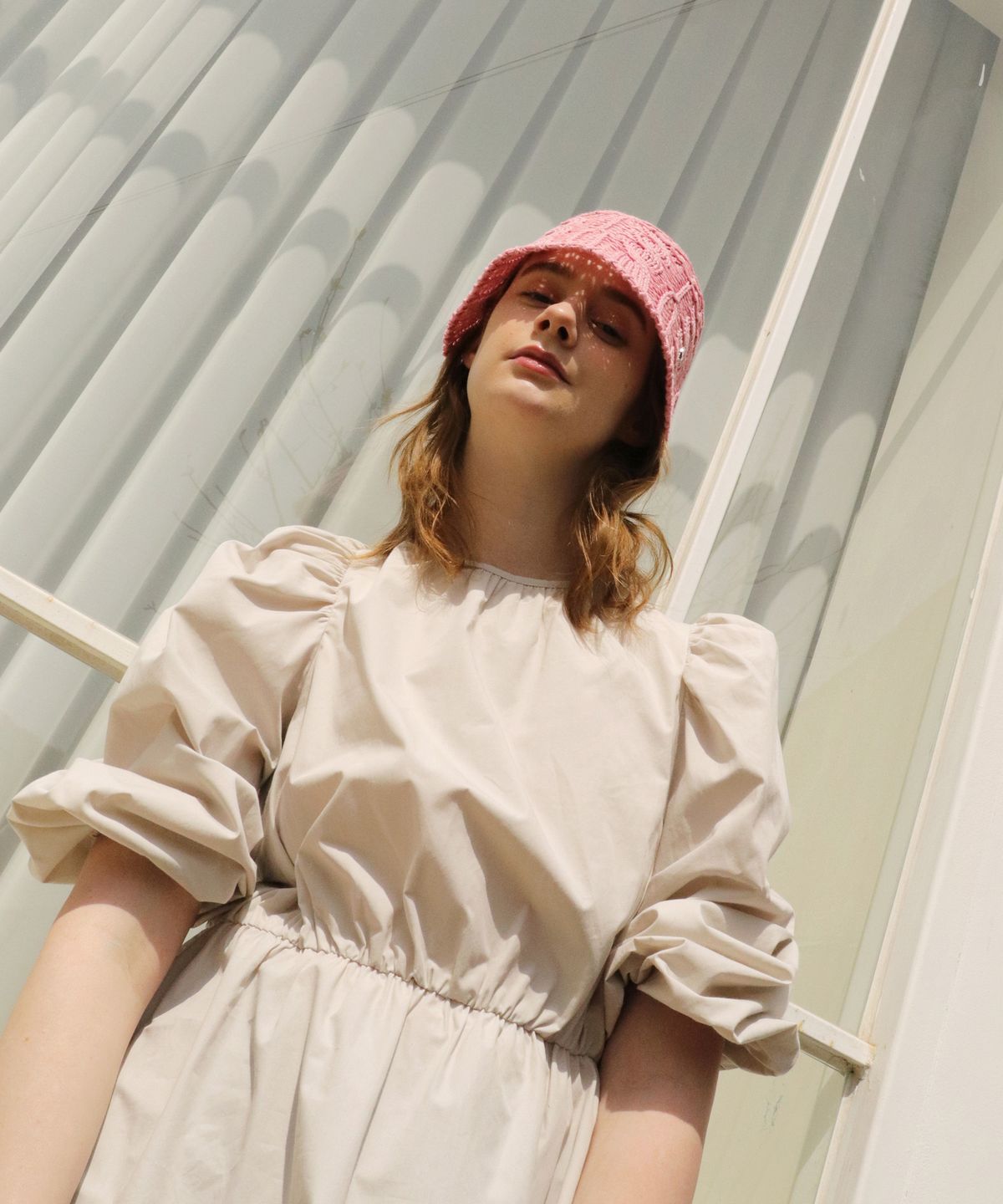 엘케블룸(ELKE BLOEM) JULY BABY PINK BUCKET HAT