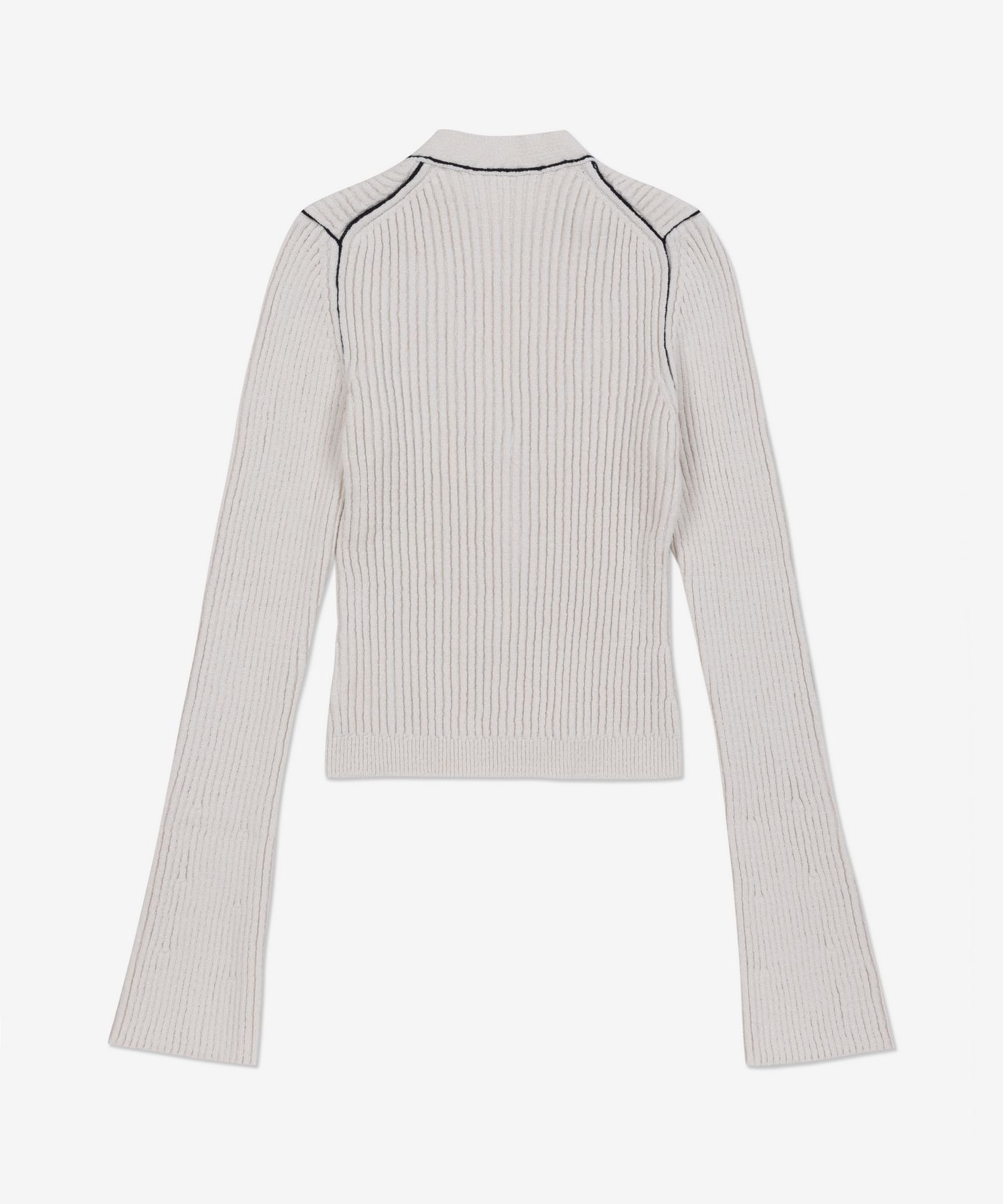 ★AMI PARIS★ Crop rib cardigan natural FKC012KN0007168 MUSINSA | AMI Crop rib cardigan - Natural / FKC012KN0007168