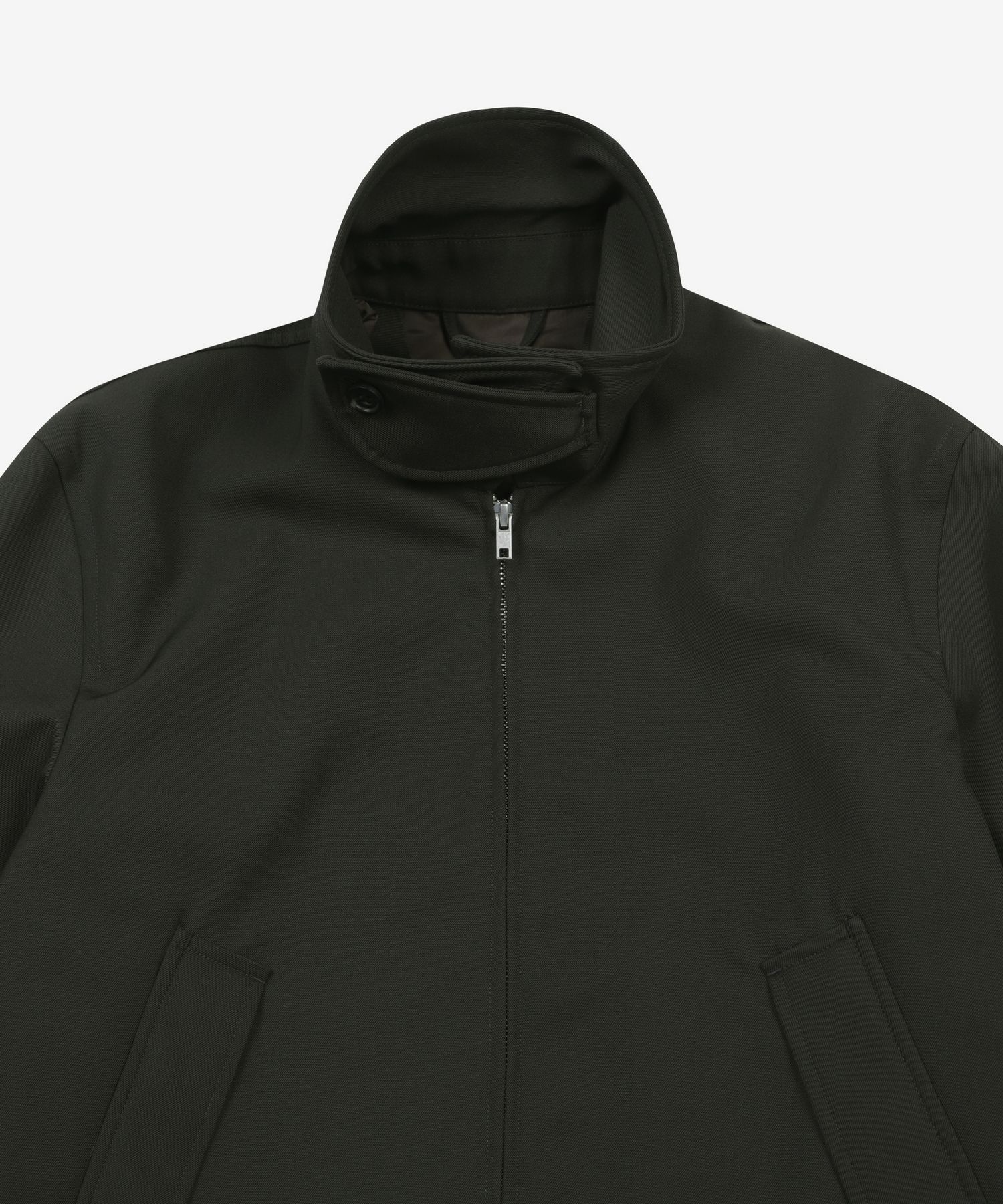 MUSINSA | HELMUT LANG High neck Bomber Jacket - Dark Green