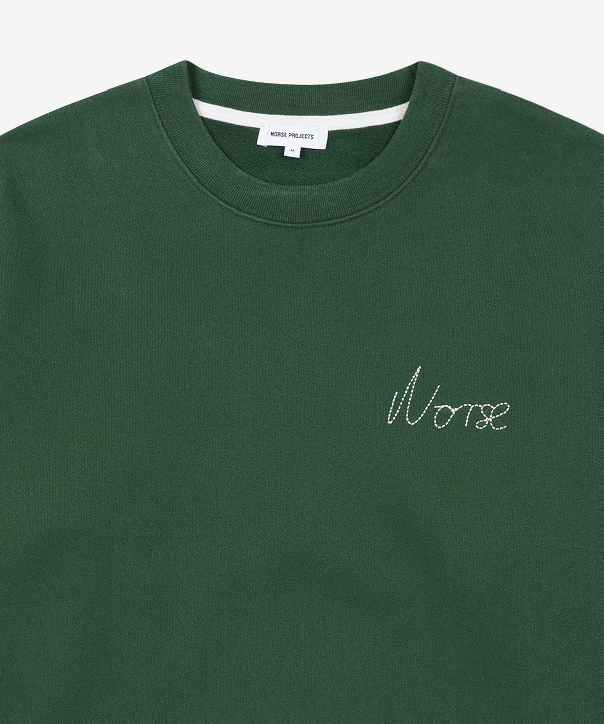 노스 프로젝트(NORSE PROJECTS) 아르네 체인 스티치 로고 맨투맨 - 다트머스 그린 / N2013478112