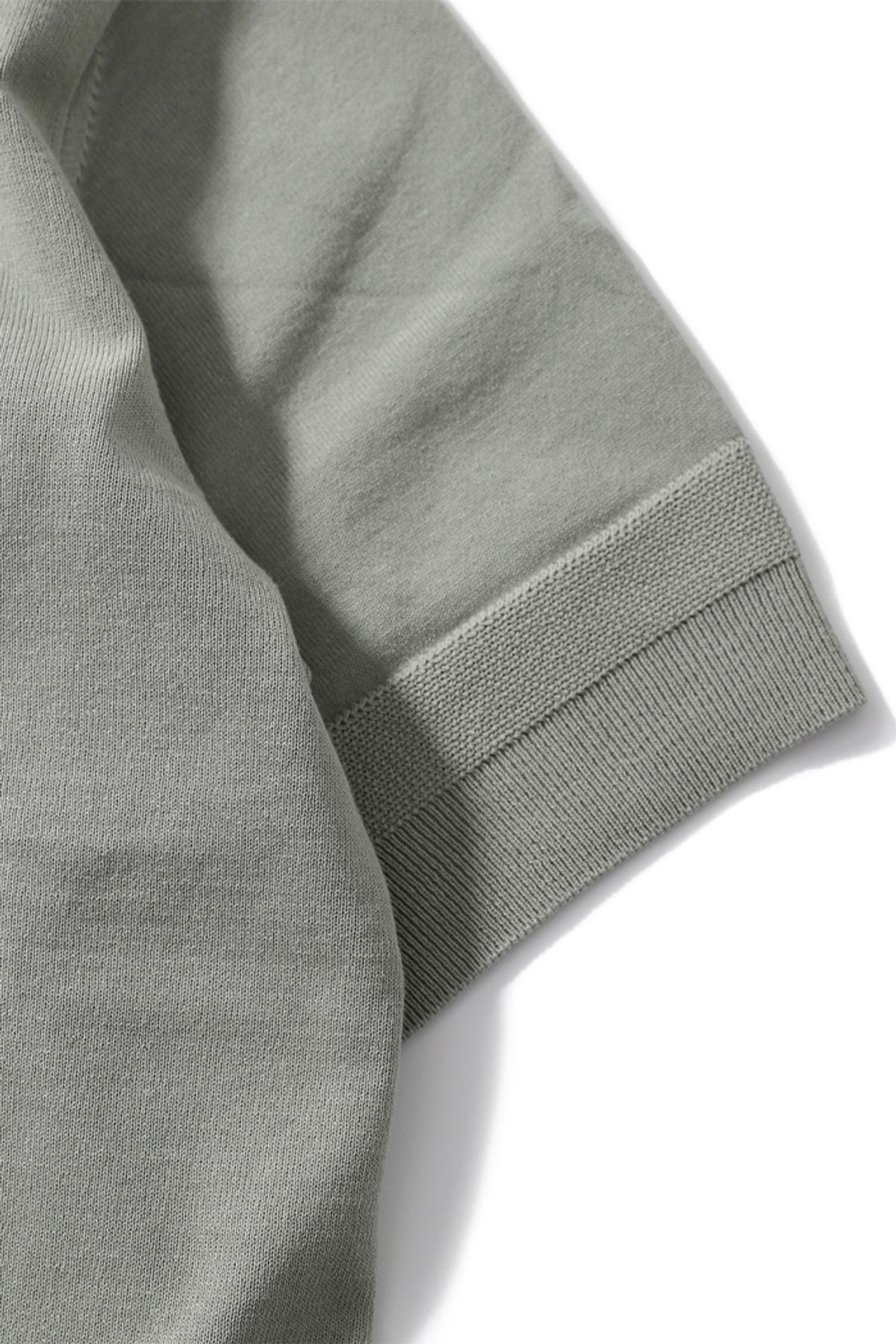 홀리선(HORLISUN) Dana Cotton Pullover Collar Knit Sage Green