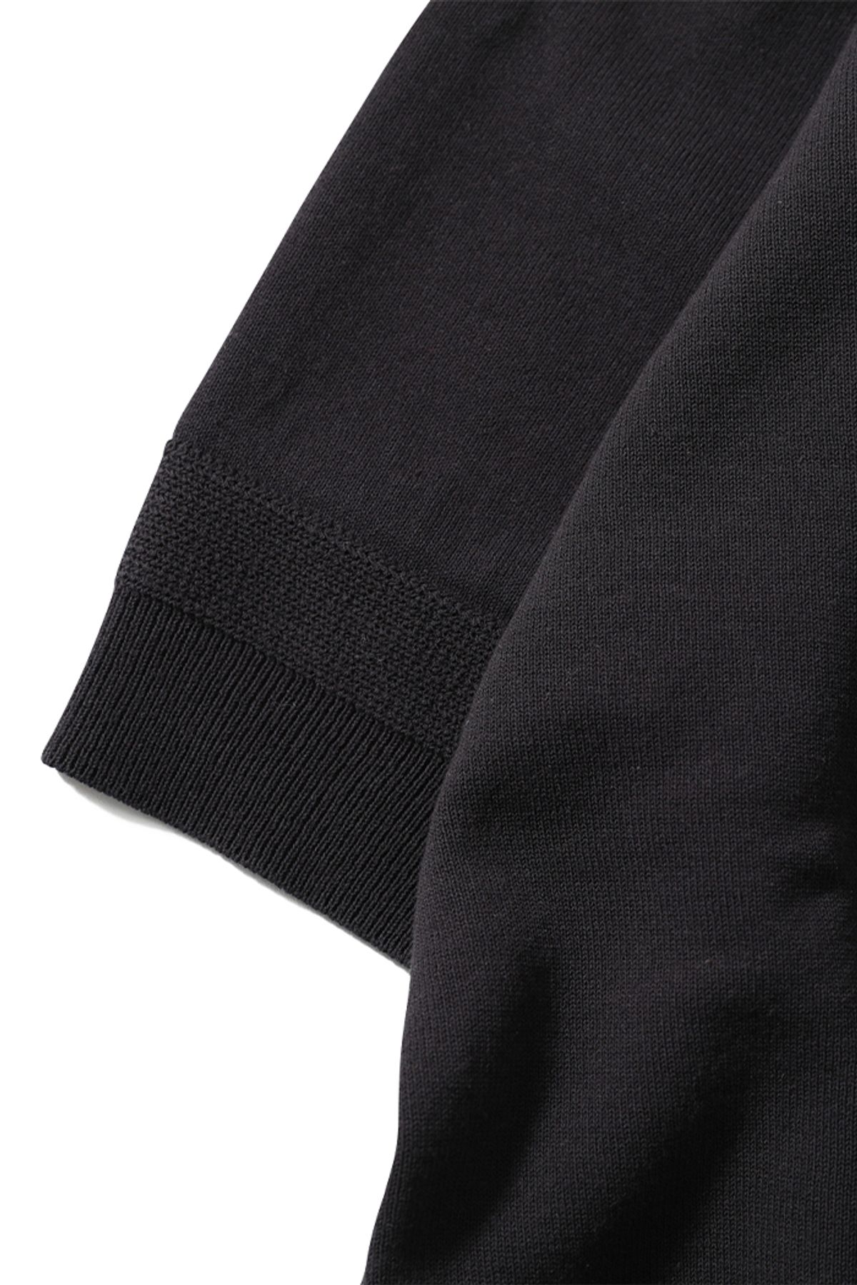 홀리선(HORLISUN) Dana Cotton Pullover Collar Knit Ash Black