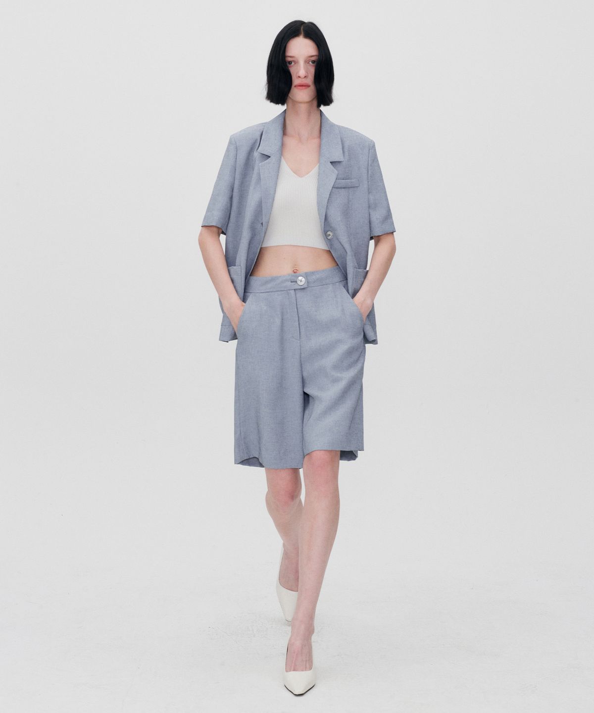 리이(RE RHEE) 2COLOR CO ORDS MIDI SHORTS