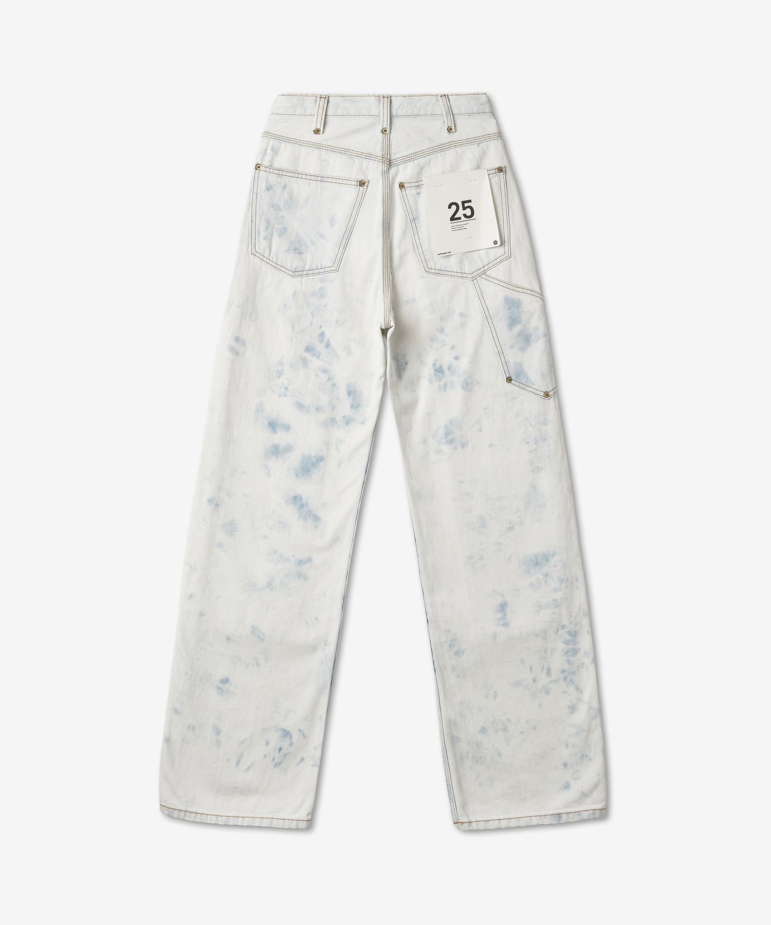 パンツ S layered work denim White THEREDTHREAD / ザレッドスレッド