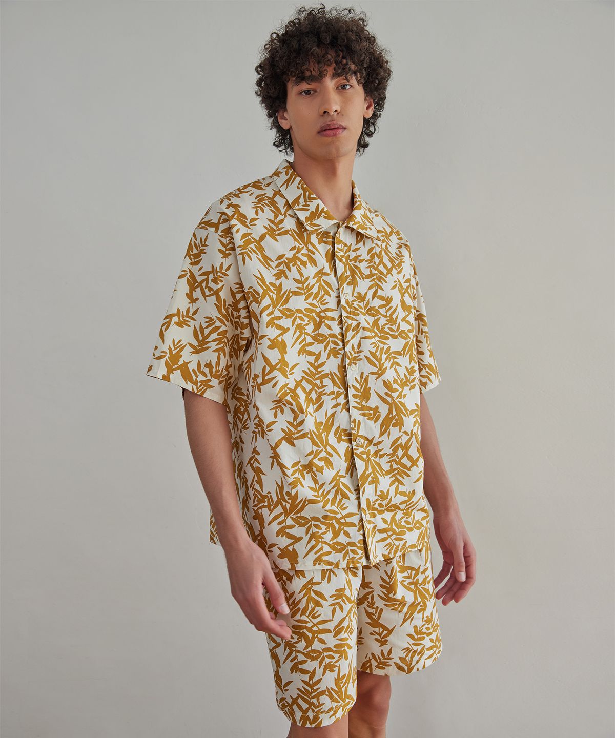 아템포(ATEMPO) BALI PAJAMA SET_leaf coconut