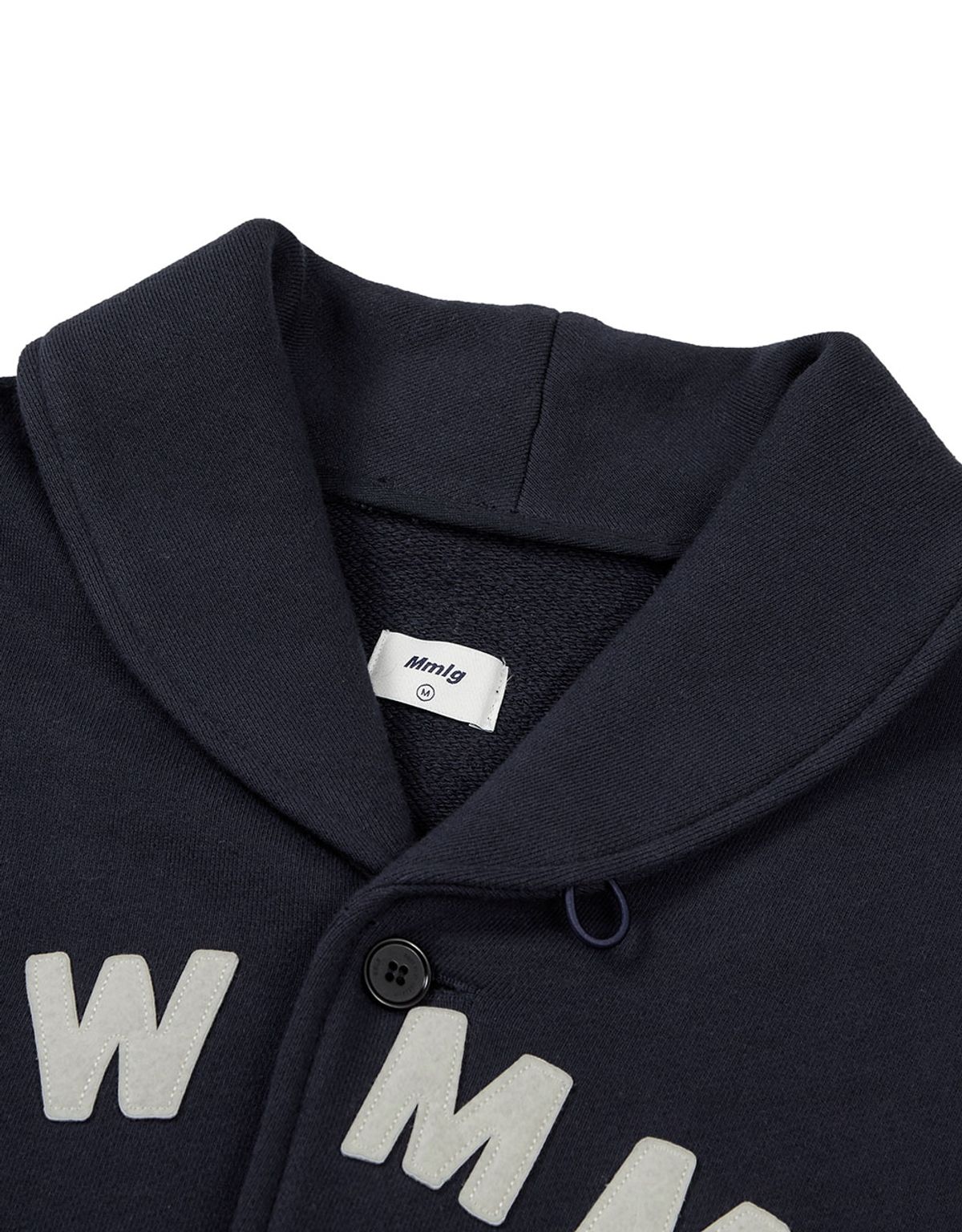 엠엠엘지(MMLG) [Mmlg] SHAWL COLLAR SWEAT JUMPER (AUTHENTIC NAVY)
