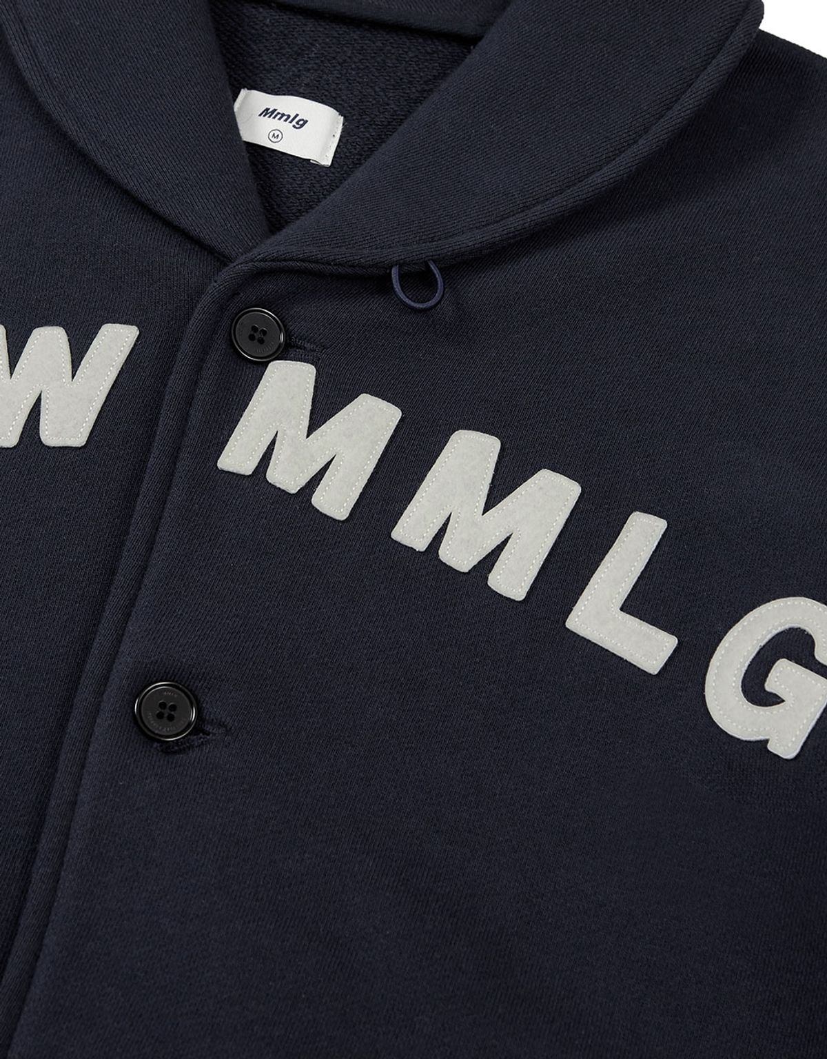 엠엠엘지(MMLG) [Mmlg] SHAWL COLLAR SWEAT JUMPER (AUTHENTIC NAVY)