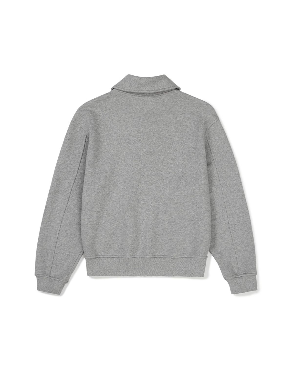 엠엠엘지(MMLG) [Mmlg] SHAWL COLLAR SWEAT JUMPER (EVERY GREY)