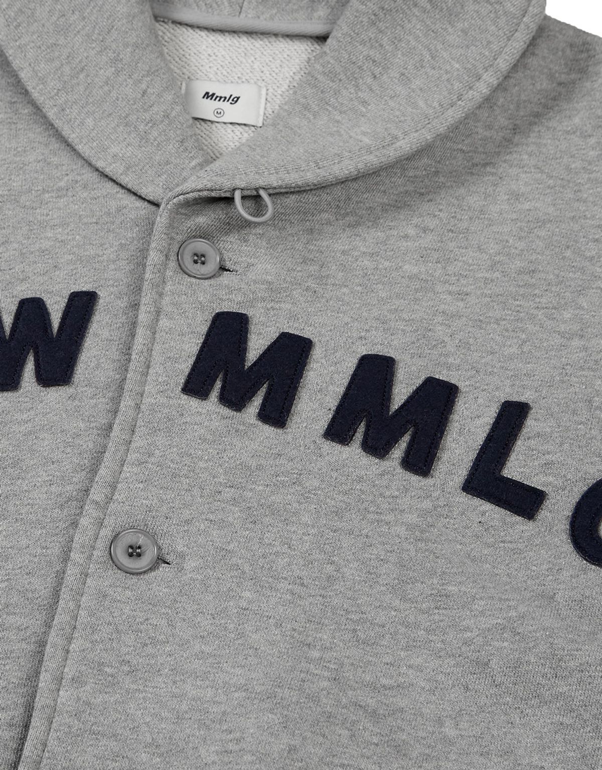 엠엠엘지(MMLG) [Mmlg] SHAWL COLLAR SWEAT JUMPER (EVERY GREY)