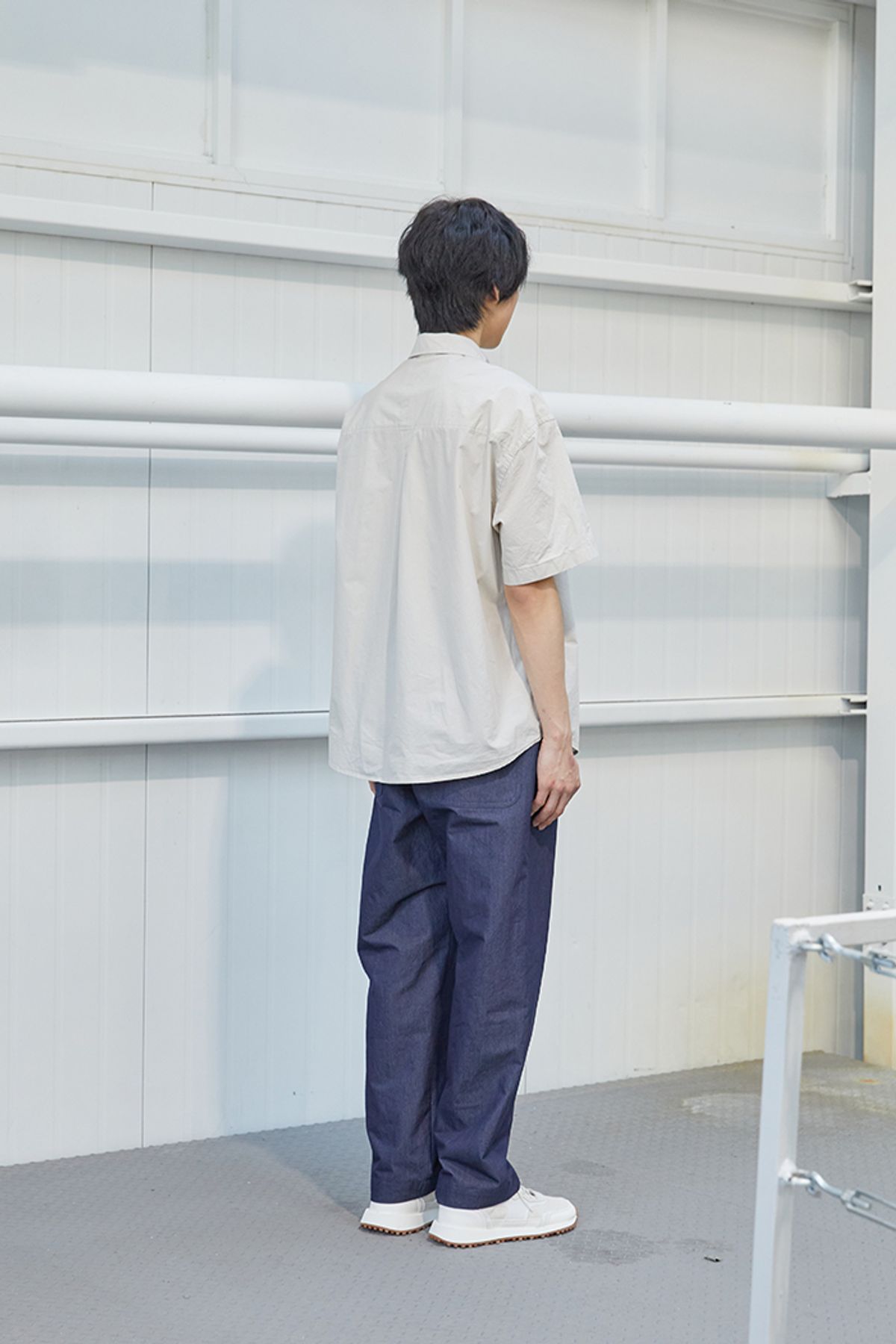 홀리선(HORLISUN) 23SS Poole Extra Typewriter Shirt Oatmeal
