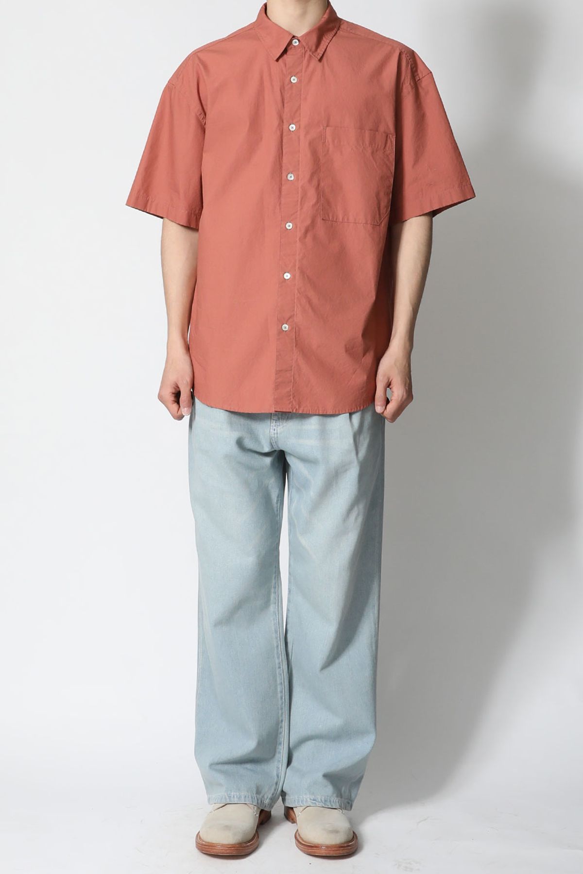 홀리선(HORLISUN) Poole Extra Typewriter Shirt Hawaiian Sunset