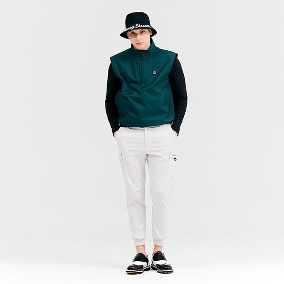 헨리스튜어트(HENRY STUART) 남성용 베이직 조거 팬츠 베이지