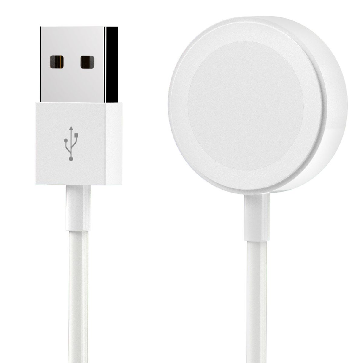 구스페리(GOOSPERY) 애플워치 갤럭시워치 무선 충전기 20W USB-A 1m 화이트 블랙