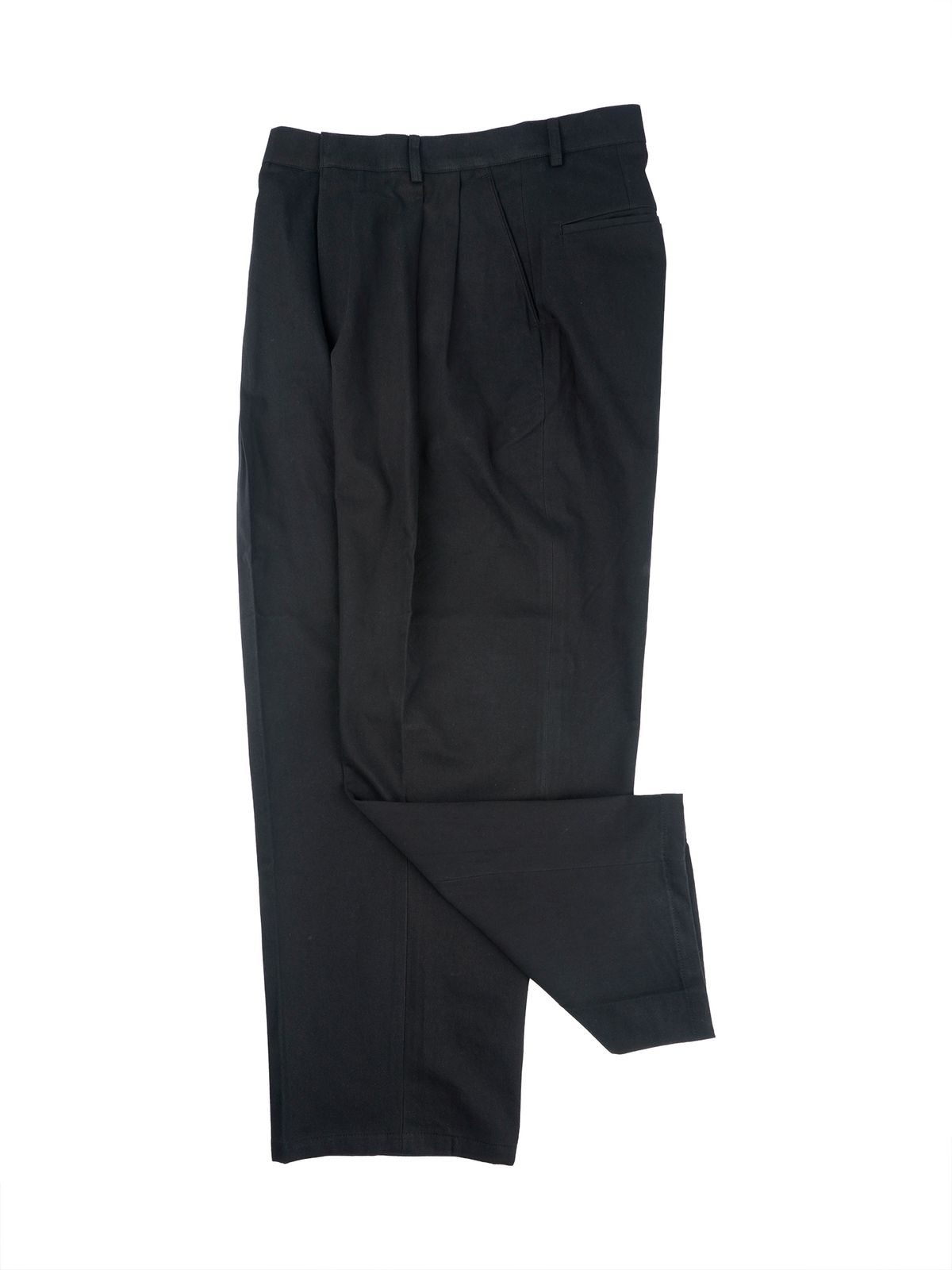 네네츠 어센틱(NENETS AUTHENTIC) CITY WIDE 2TUCK PANTS BLACK