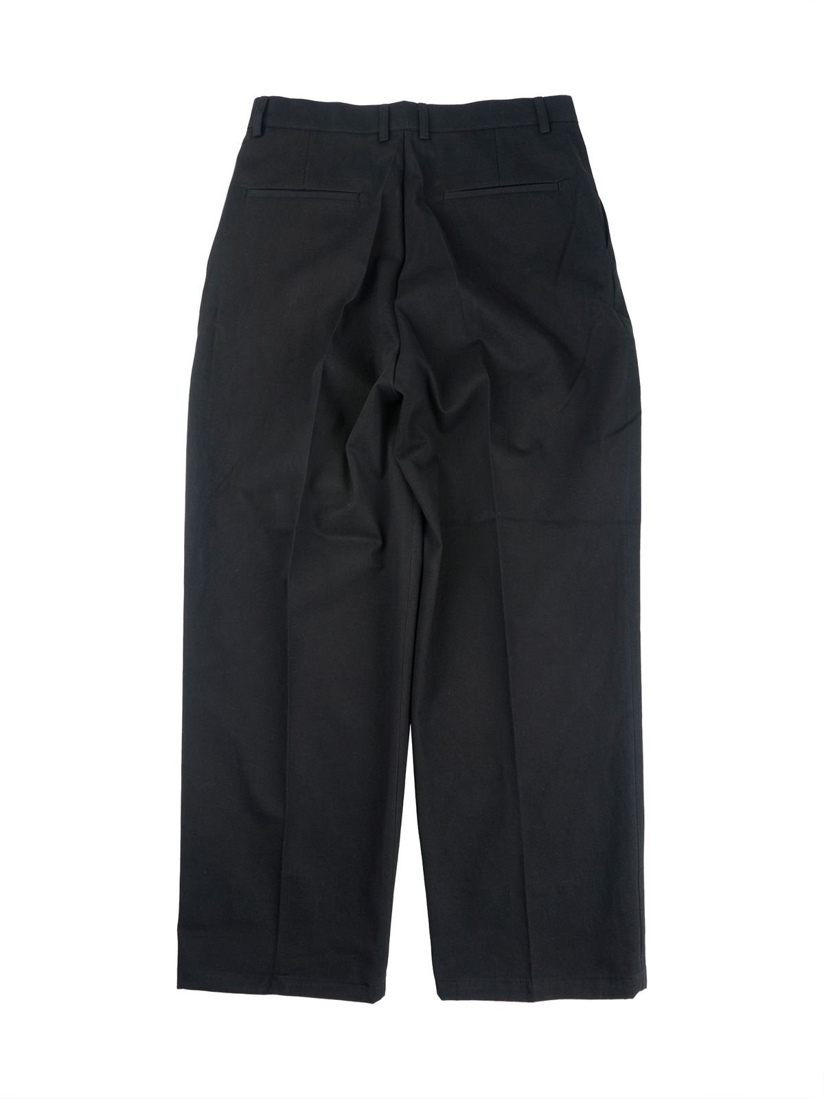 네네츠 어센틱(NENETS AUTHENTIC) CITY WIDE 2TUCK PANTS BLACK