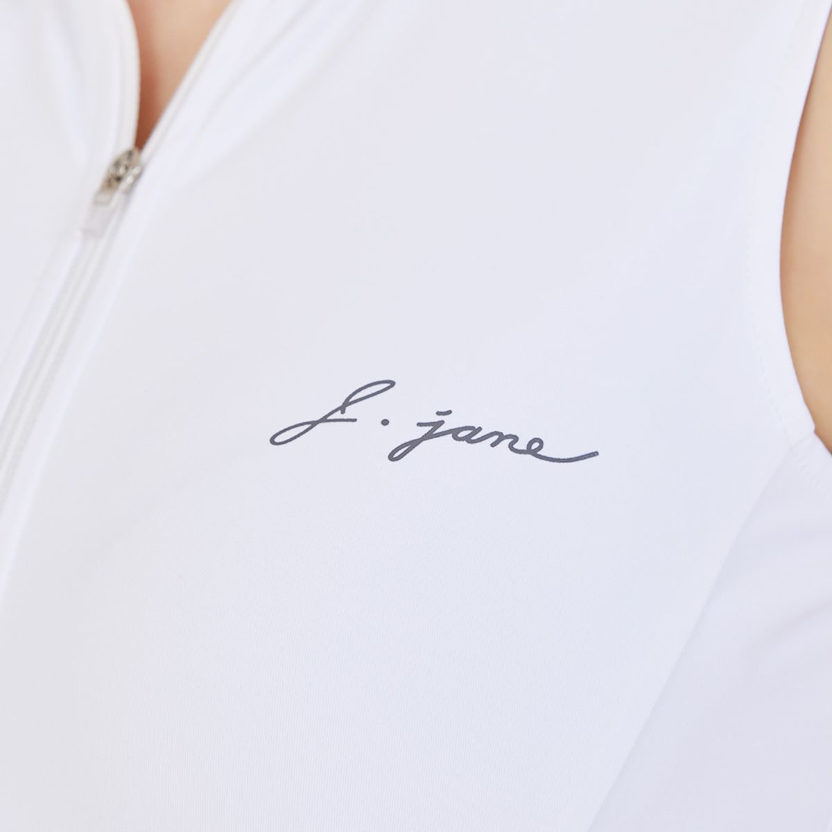 제이제인(J.JANE) 앞지퍼 더블 플레어 원피스 (White)