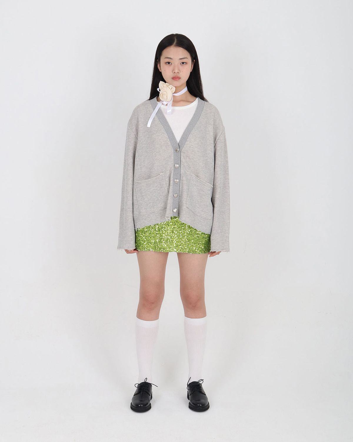 플리즈프로젝트(PLZPROJECT) BROKEN HEART CARDIGAN
