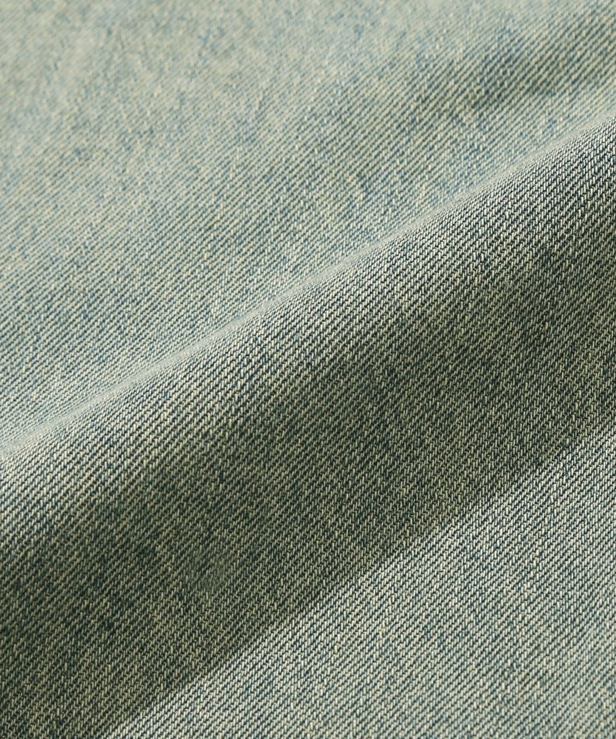 트릴리온(TRILLION) 스톤 워싱 오버핏 데님 반팔 셔츠 (BEIGE BLUE)