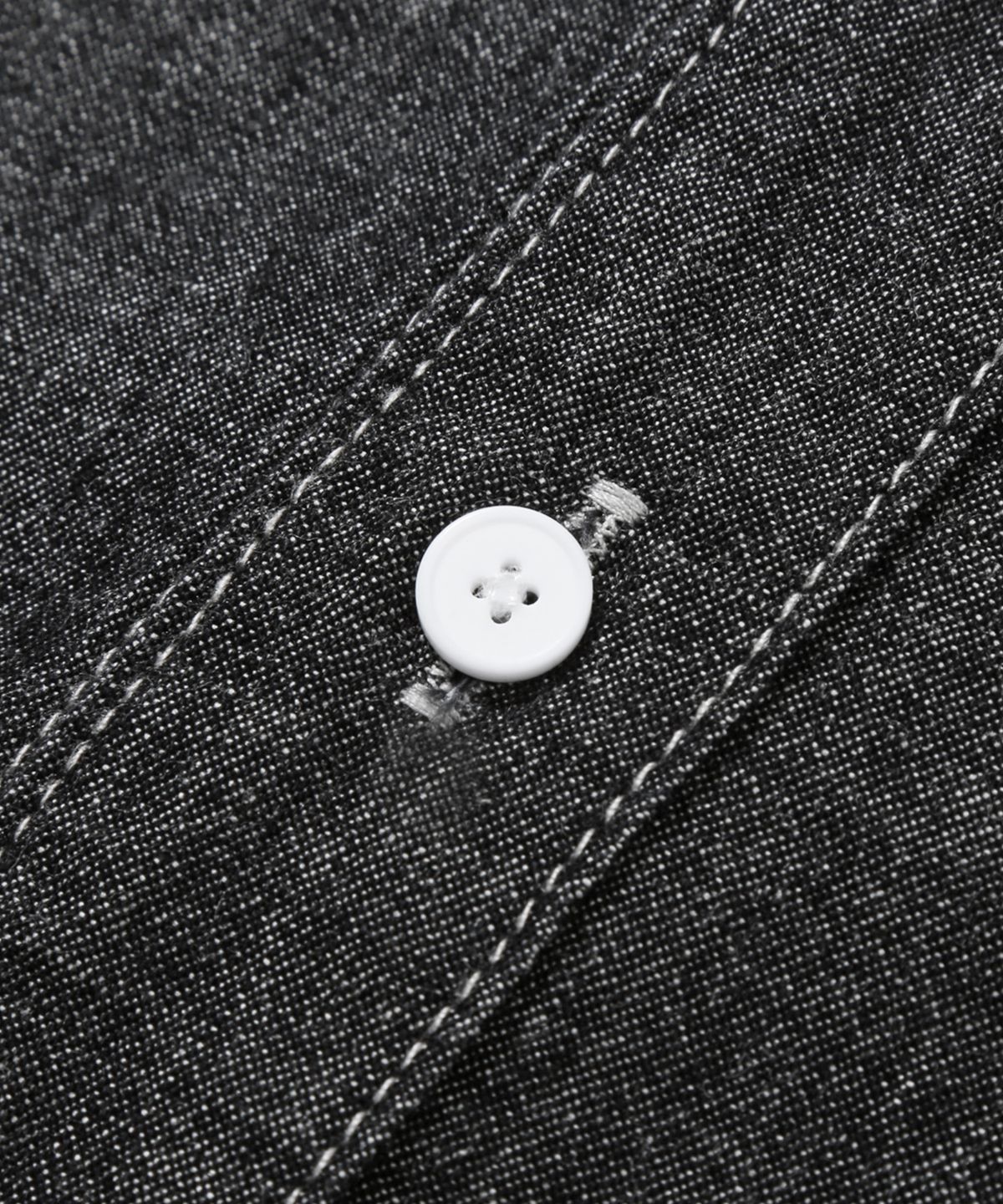 트릴리온(TRILLION) 스톤 워싱 오버핏 데님 반팔 셔츠 (DEEP GRAY)
