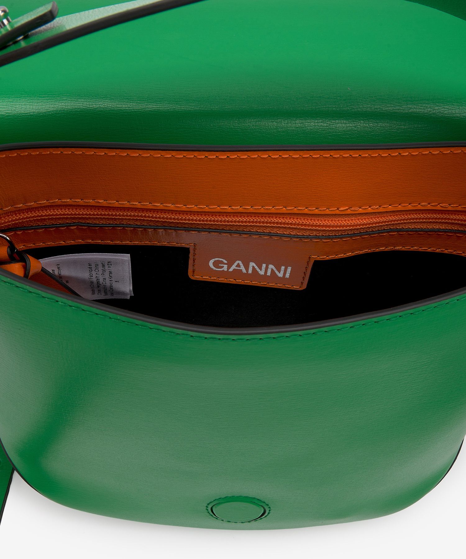 【GANNI】A4476801 BANNER SADDLE TOTE BAG MUSINSA公式 | GANNI Banner Saddle Tote Bag - Green / A4476801