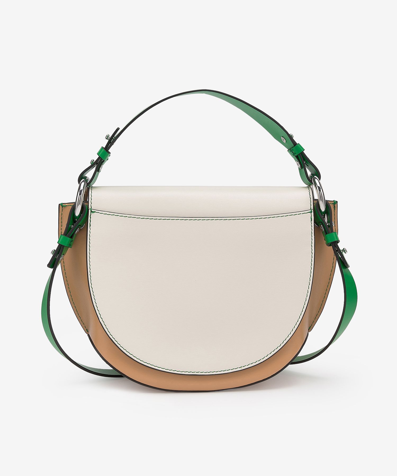 ★Ganni★ Banner Saddle Crossbody Bag Beige A4736135 MUSINSA | GANNI Banner Saddle Crossbag - Beige / A4736135