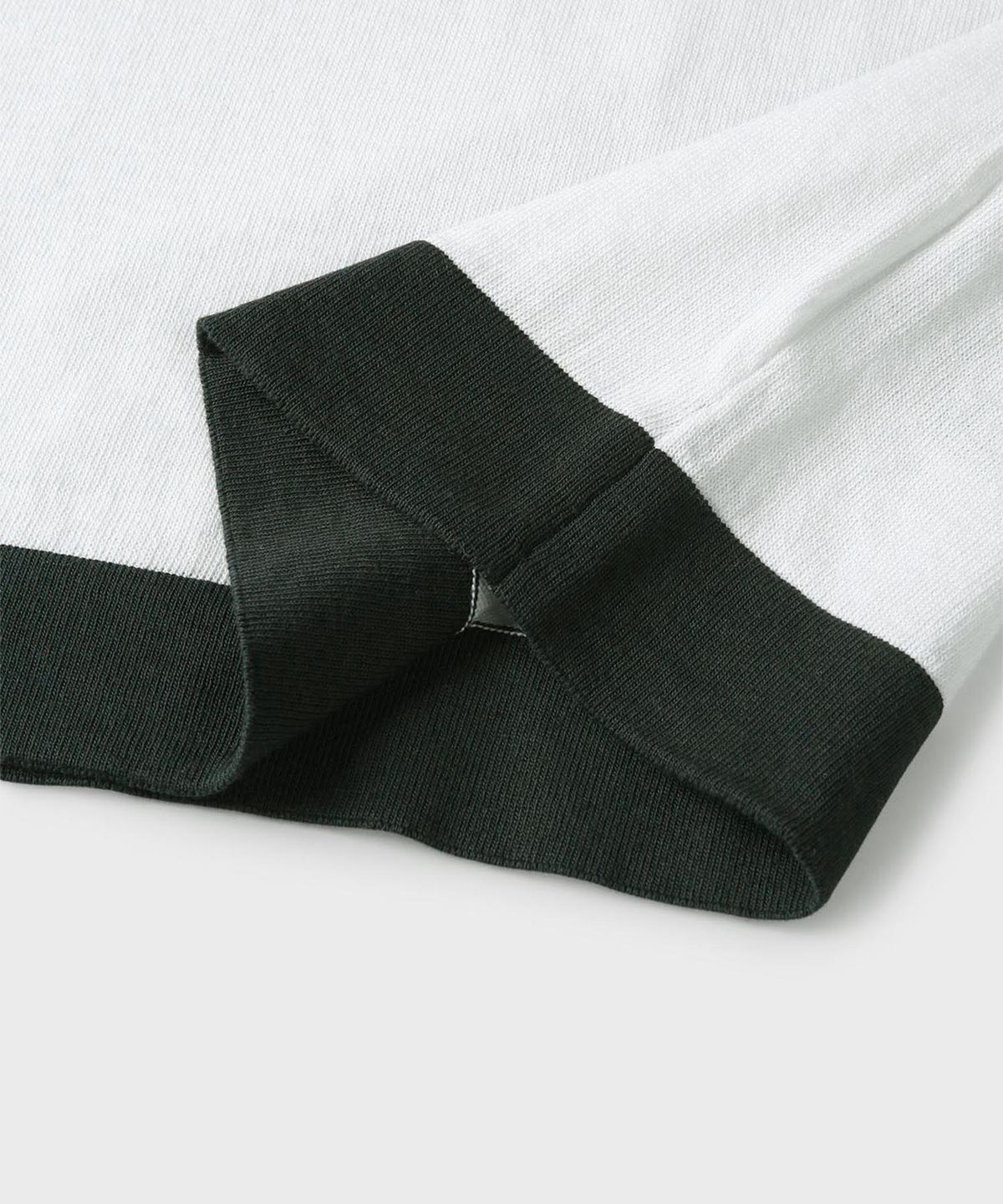 빠니깔레(PANICALE) 화이트 코튼 리넨 블렌드 반소매 크루넥 니트