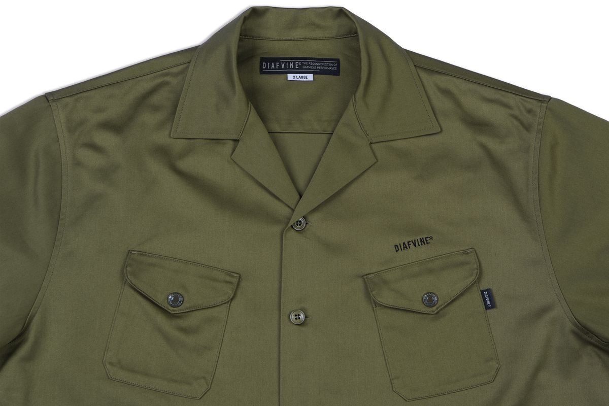디아프바인(DIAFVINE) DV.LOT 685 Multi Pocket Shirt -Military Olive Drab-