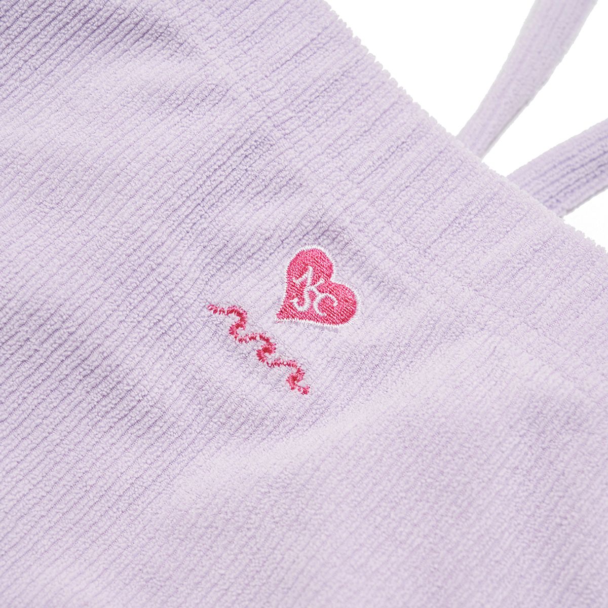 네이키드서프클럽(NAKED SURF CLUB) 테리 셔링 홀터 튜브탑(Purple)