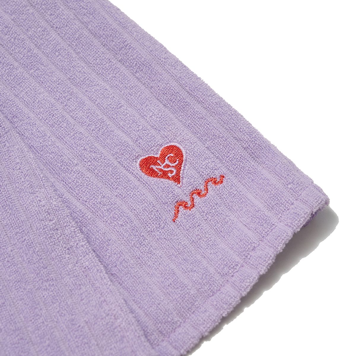 네이키드서프클럽(NAKED SURF CLUB) 테리 셔링 미니 랩스커트(Purple)
