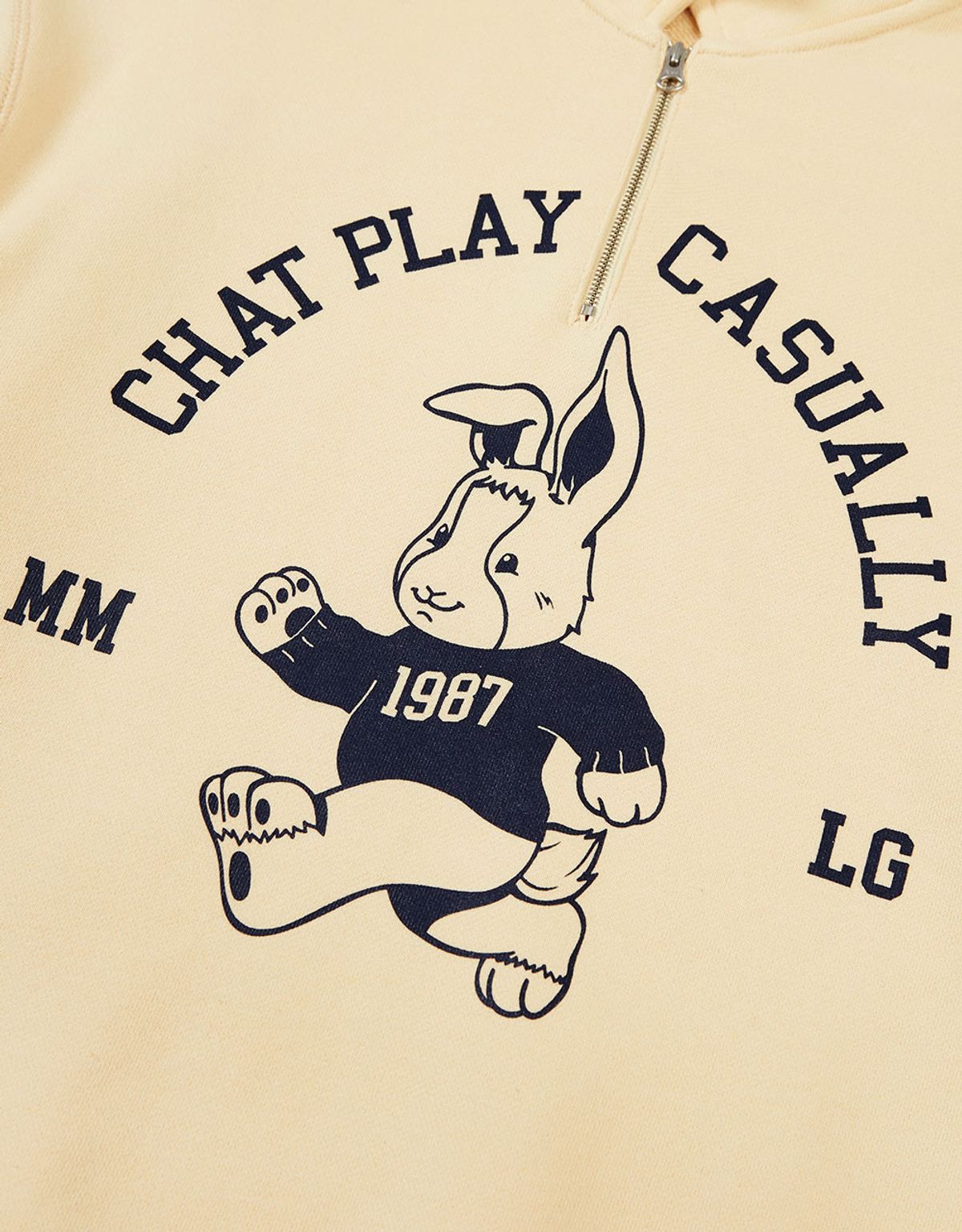 엠엠엘지(MMLG) [Mmlg] MELGE RUGBY SWEAT (VANILLA)