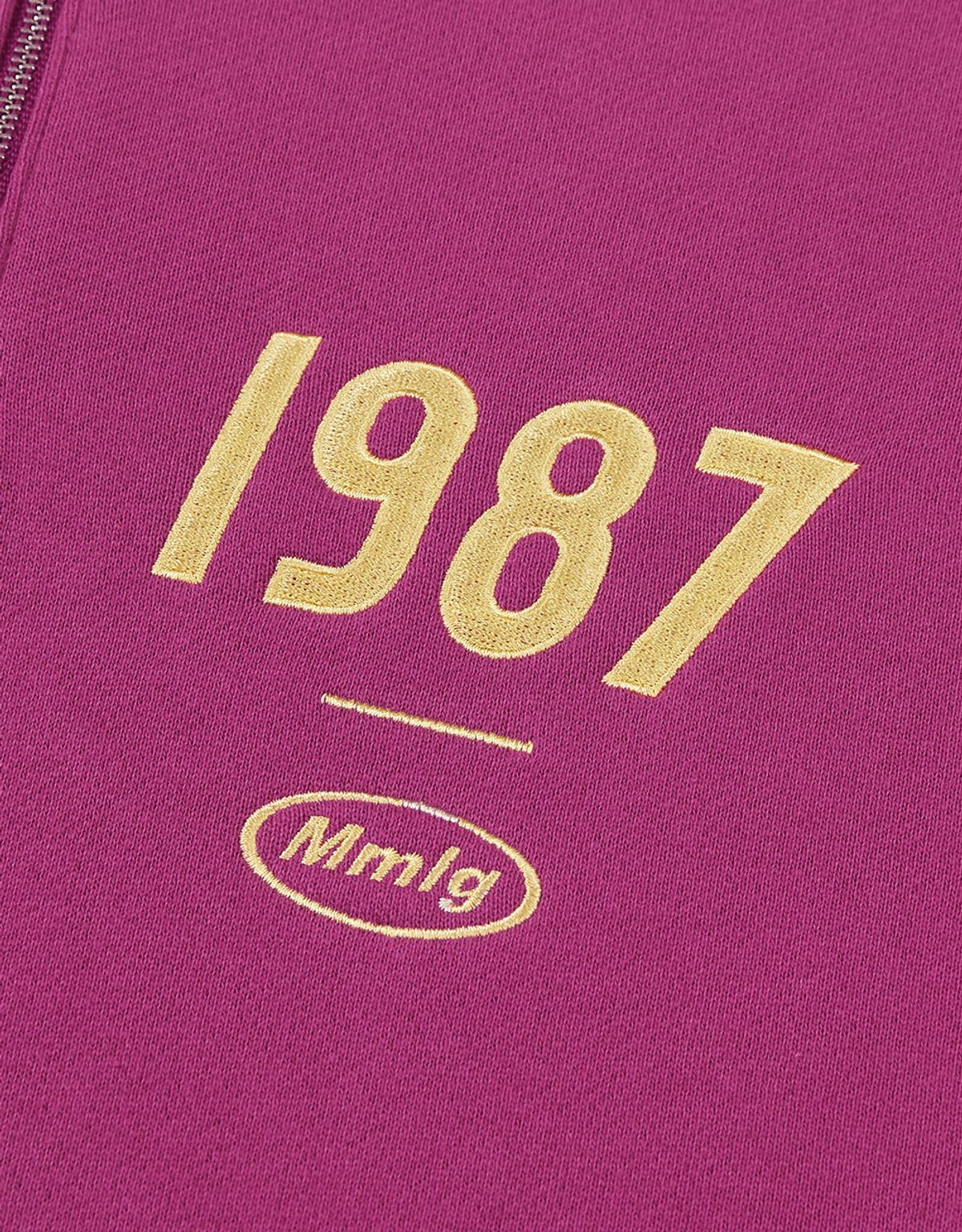 엠엠엘지(MMLG) [Mmlg] 19MG HALF-ZIP SWEAT (BERRY PINK)