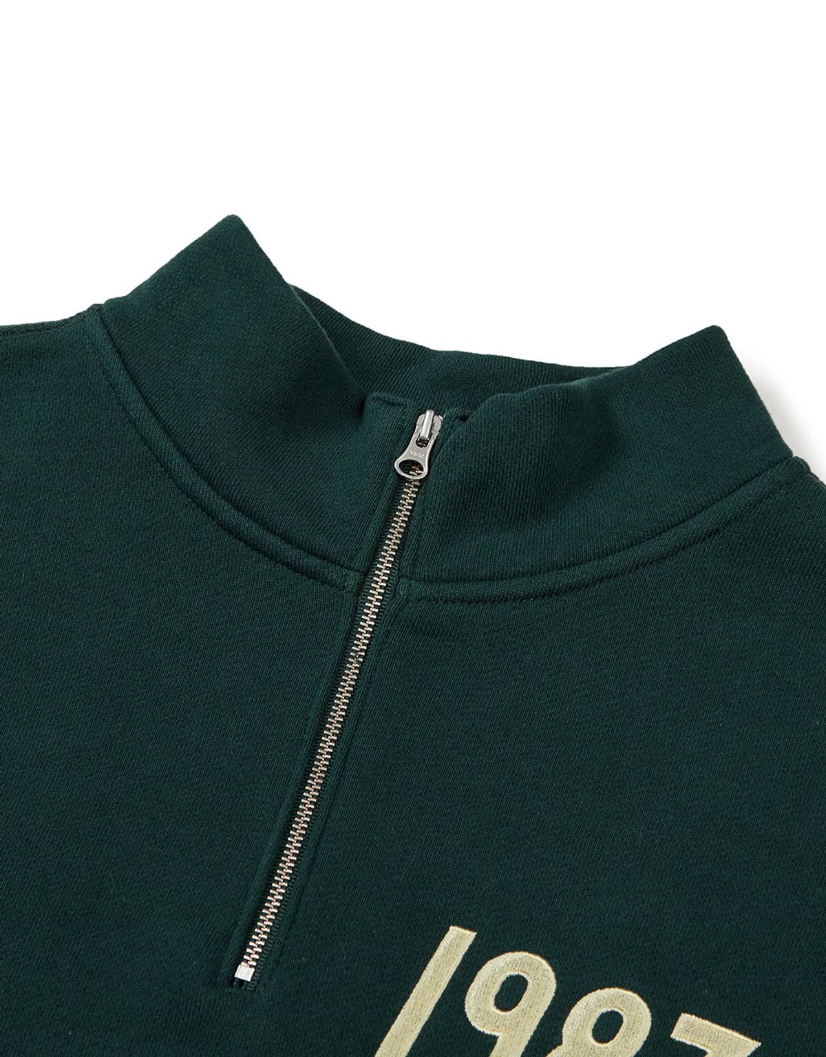 엠엠엘지(MMLG) [Mmlg] 19MG HALF-ZIP SWEAT (DEEP GREEN)