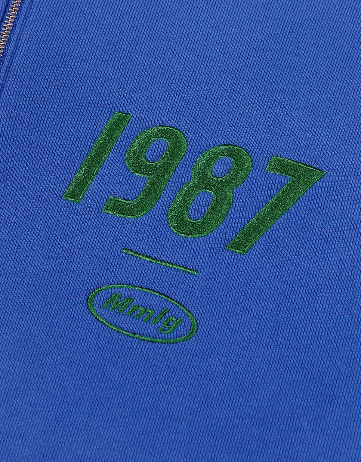 엠엠엘지(MMLG) [Mmlg] 19MG HALF-ZIP SWEAT (SEA BLUE)