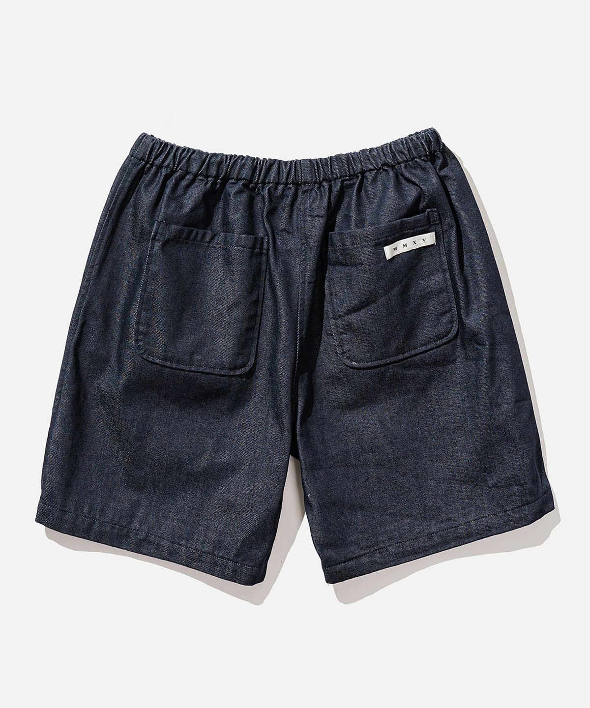 바스틱(VASTIC) 프린트 데님 하프 팬츠_인디고