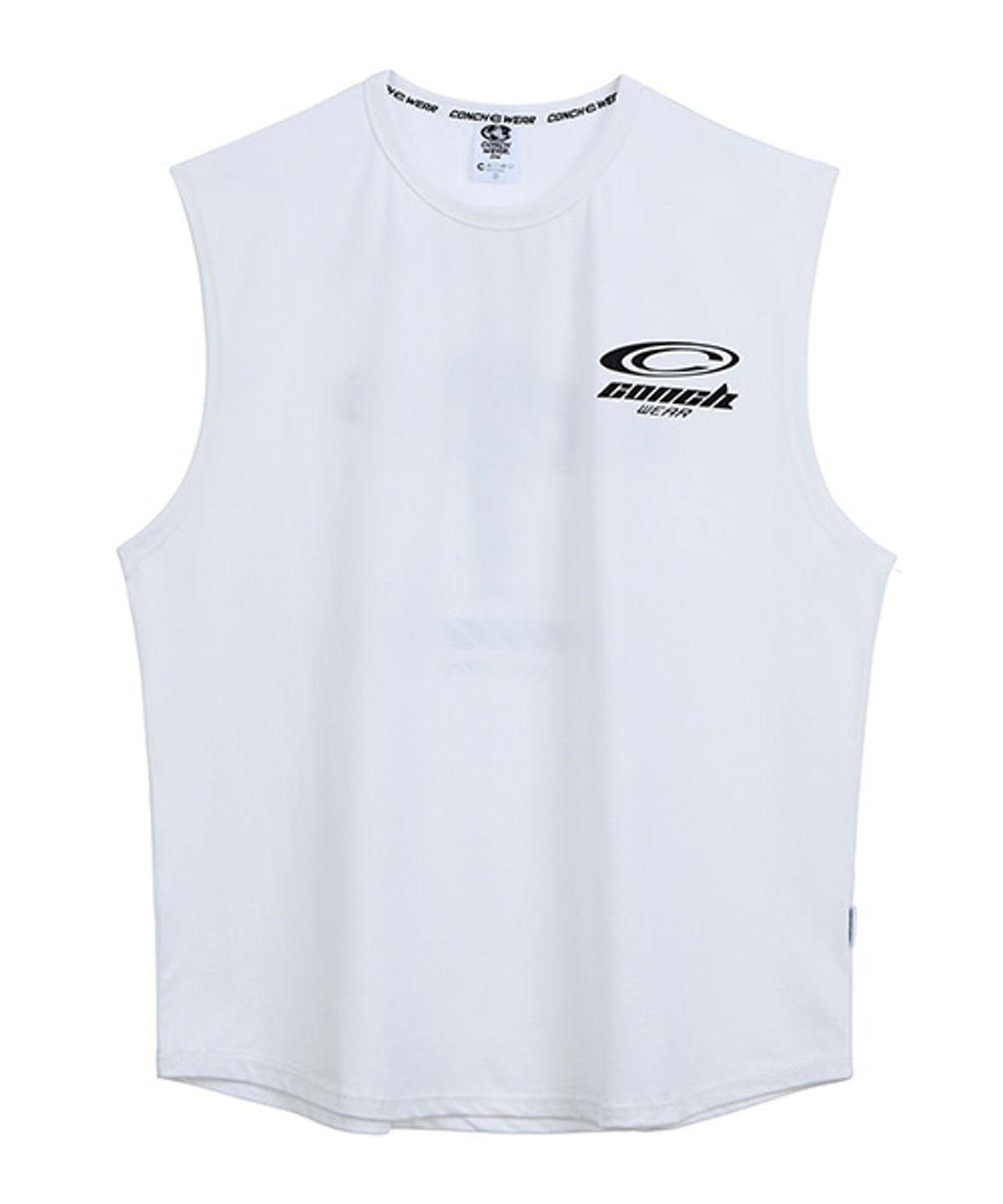 콘치웨어(CONCHWEAR) shadow 나염 슬리브리스 (화이트)