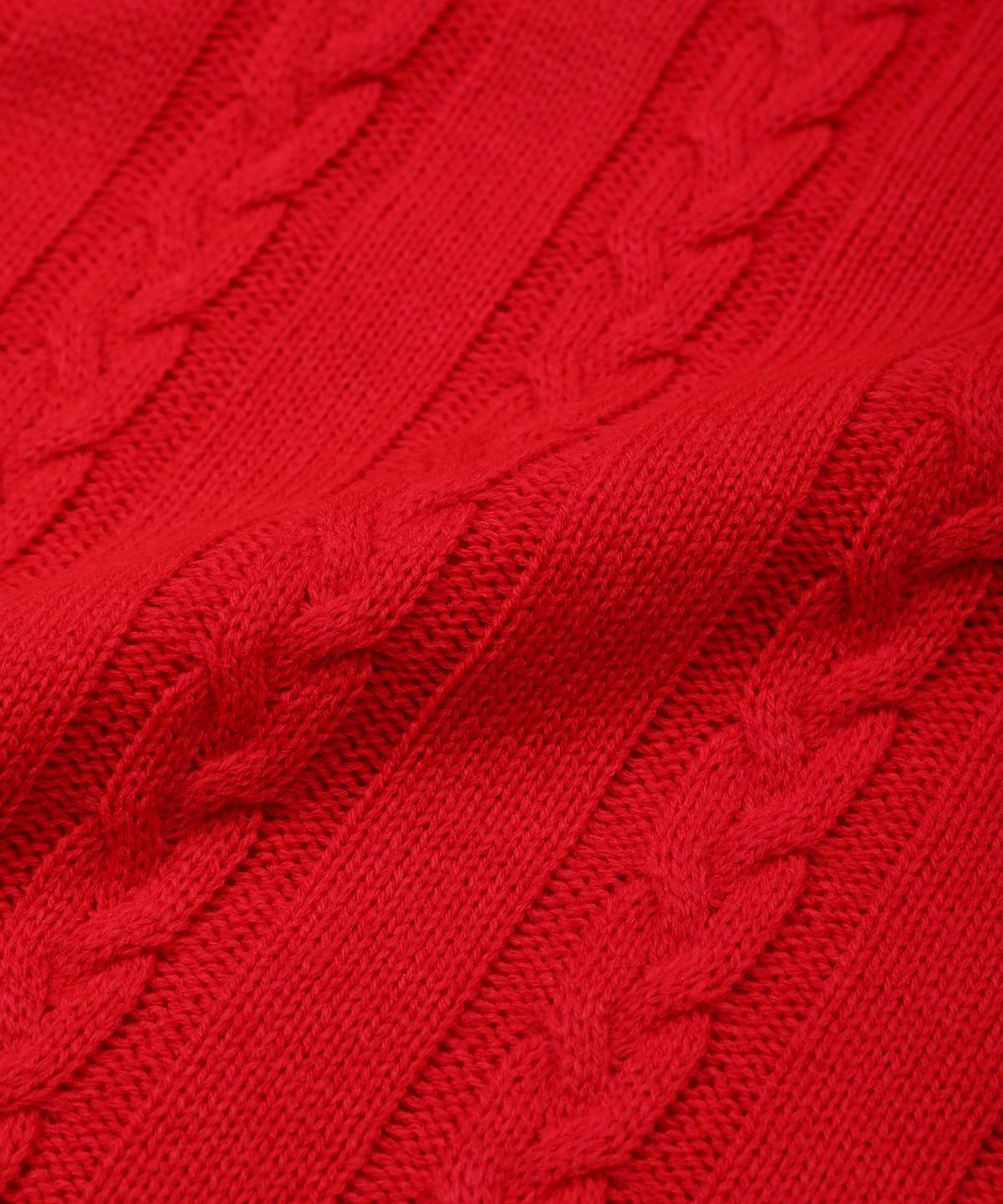 이에스엔(ESN) 소프트 케이블 카라 니트 레드