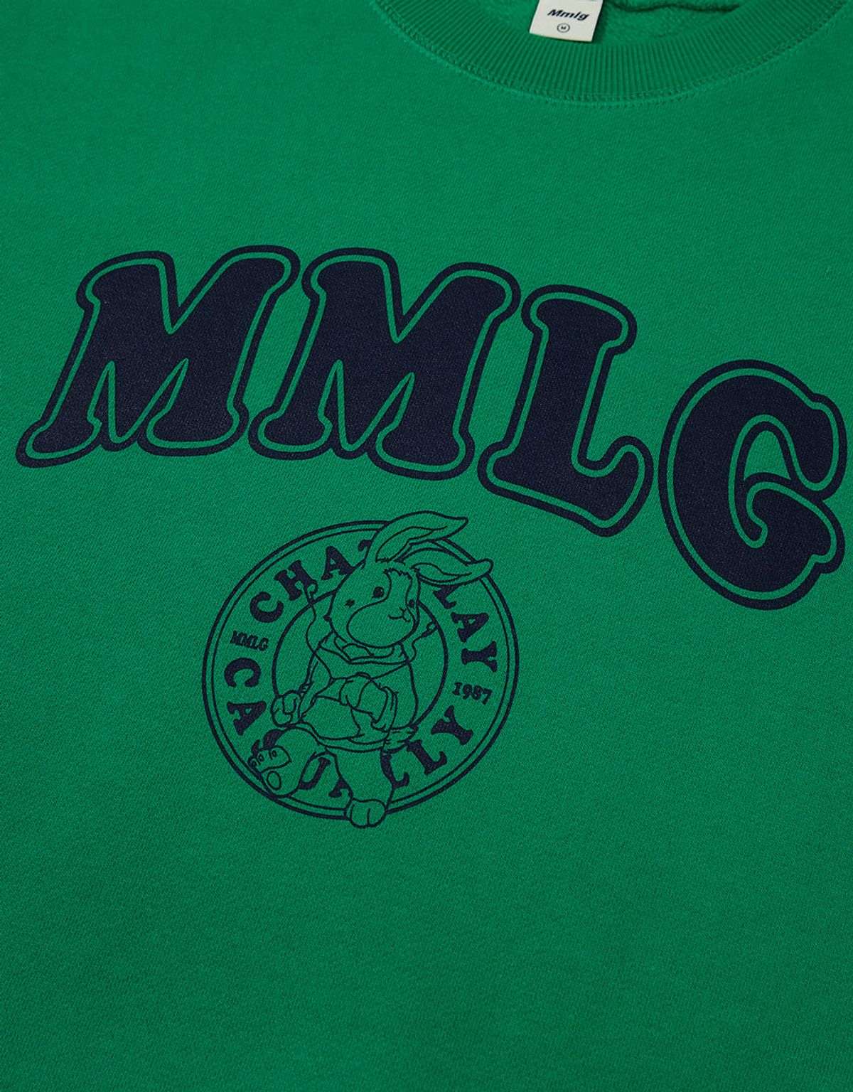 엠엠엘지(MMLG) [Mmlg] RUNNING CREST SWEAT (GREEN C)