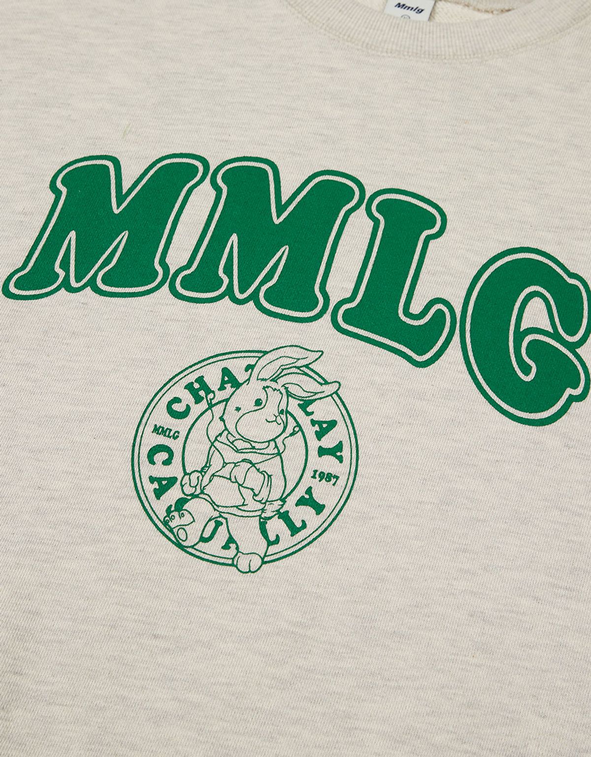 엠엠엘지(MMLG) [Mmlg] RUNNING CREST SWEAT (OATMEAL)