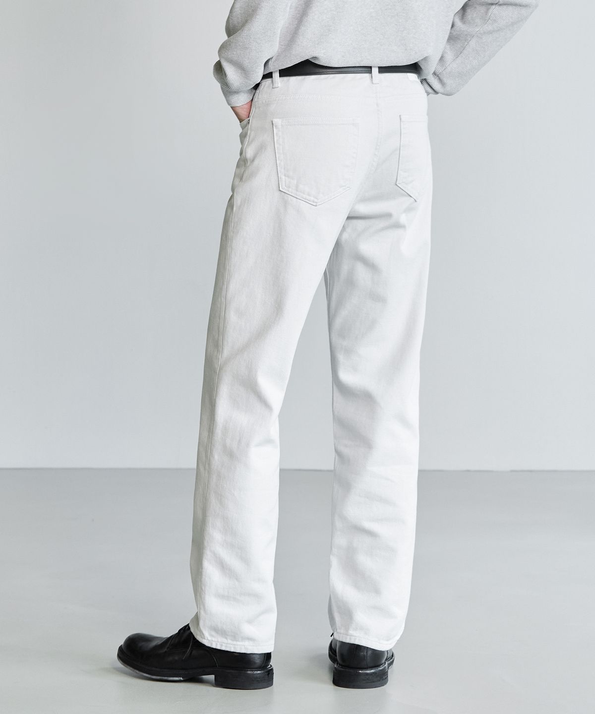 브랜디드(BRANDED) 1785 LIGHT GRAY JEANS [WIDE STRAIGHT]