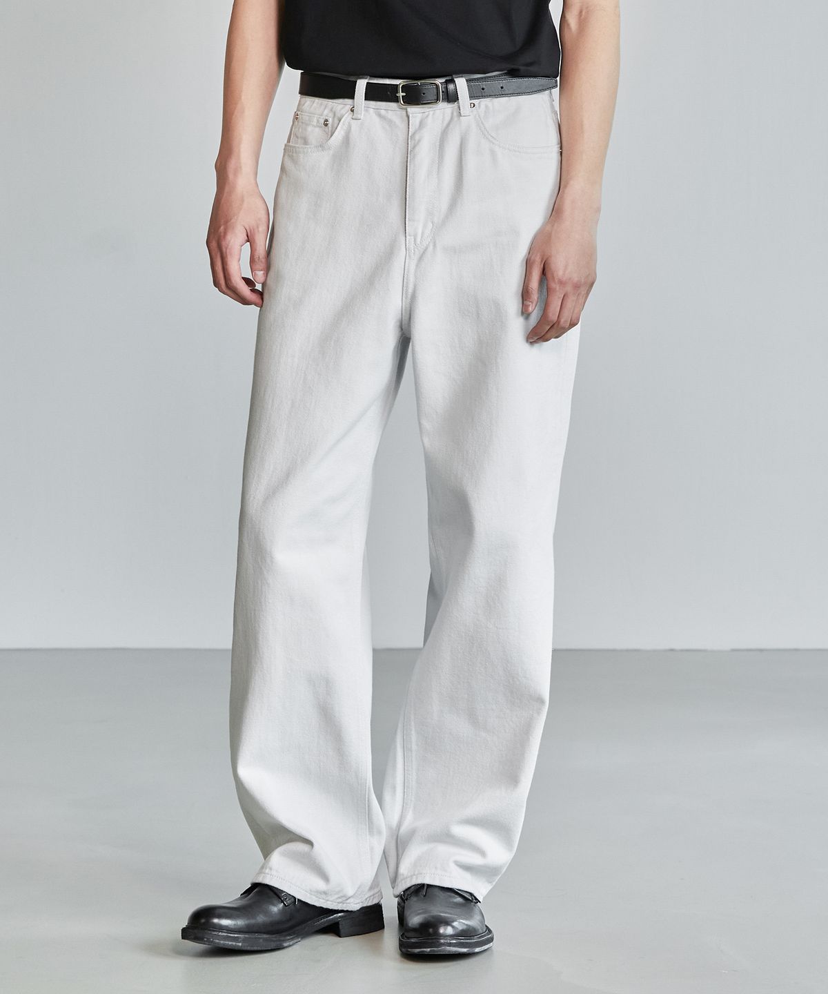 브랜디드(BRANDED) 1855 LIGHT GRAY JEANS [EXTRA WIDE STRAIGHT]