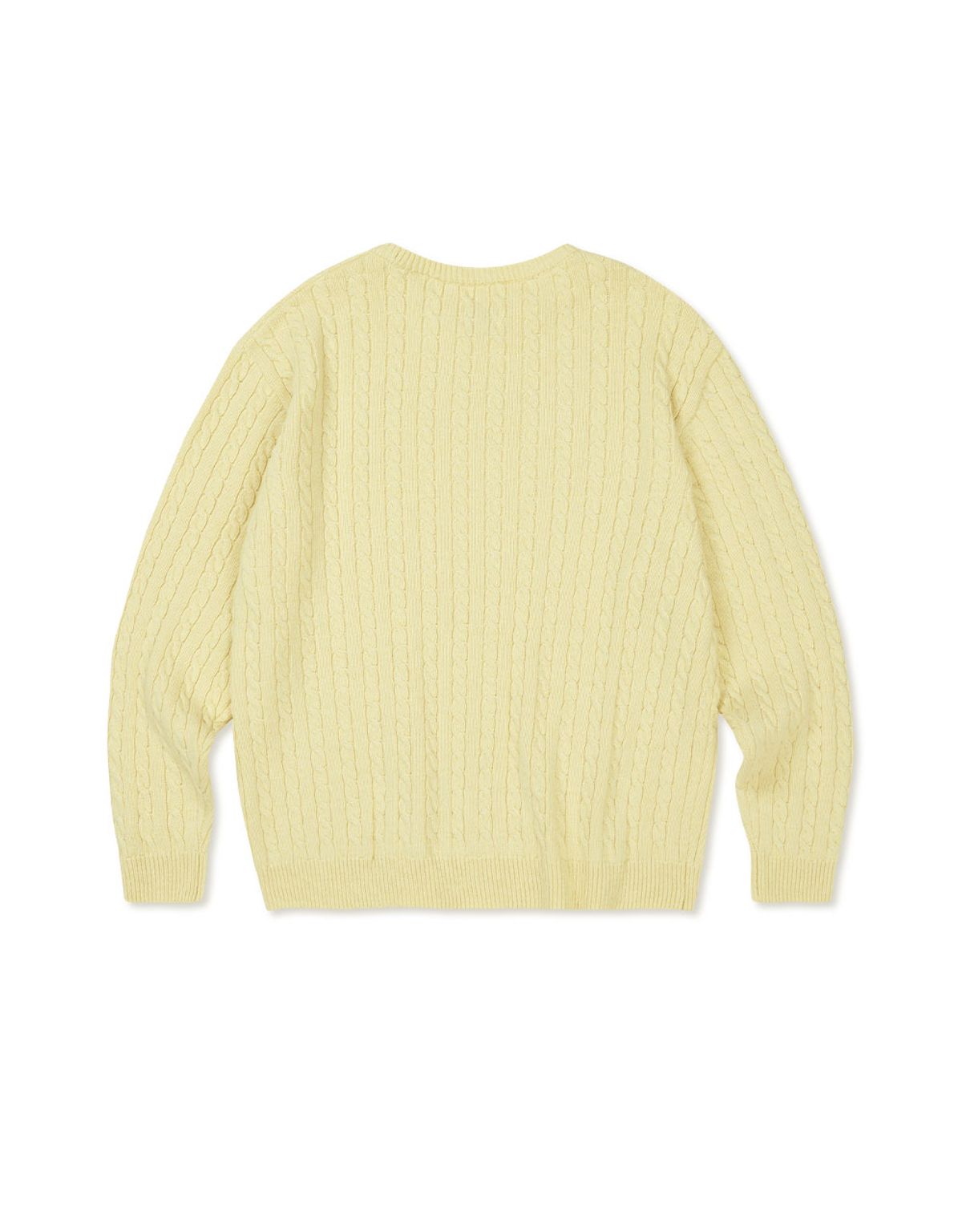 엠엠엘지(MMLG) [Mmlg] CABLE KNIT (LIGHT YELLOW)